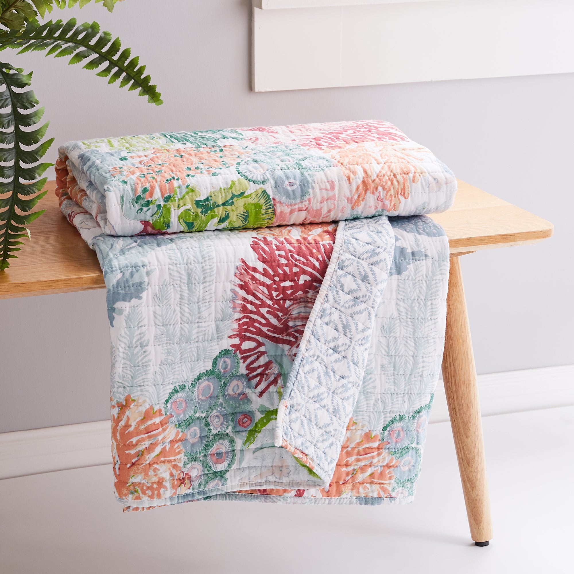 Sunset Bay Quilted Throw