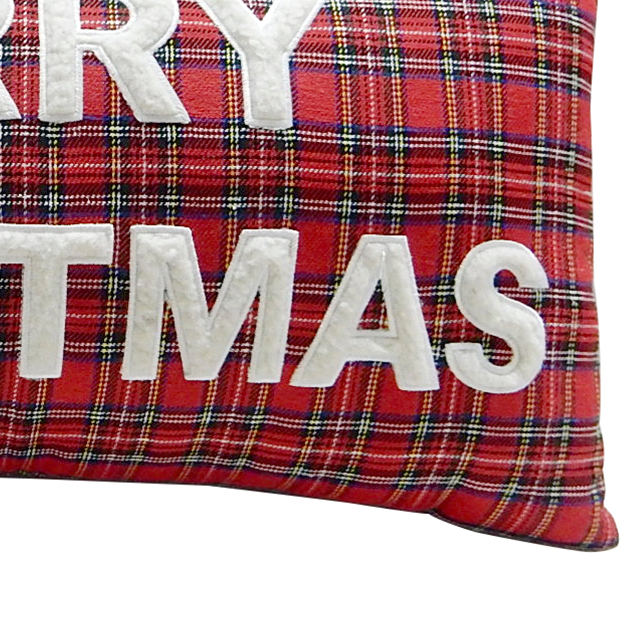 Faux Fur Merry Chrsitmas Pillow