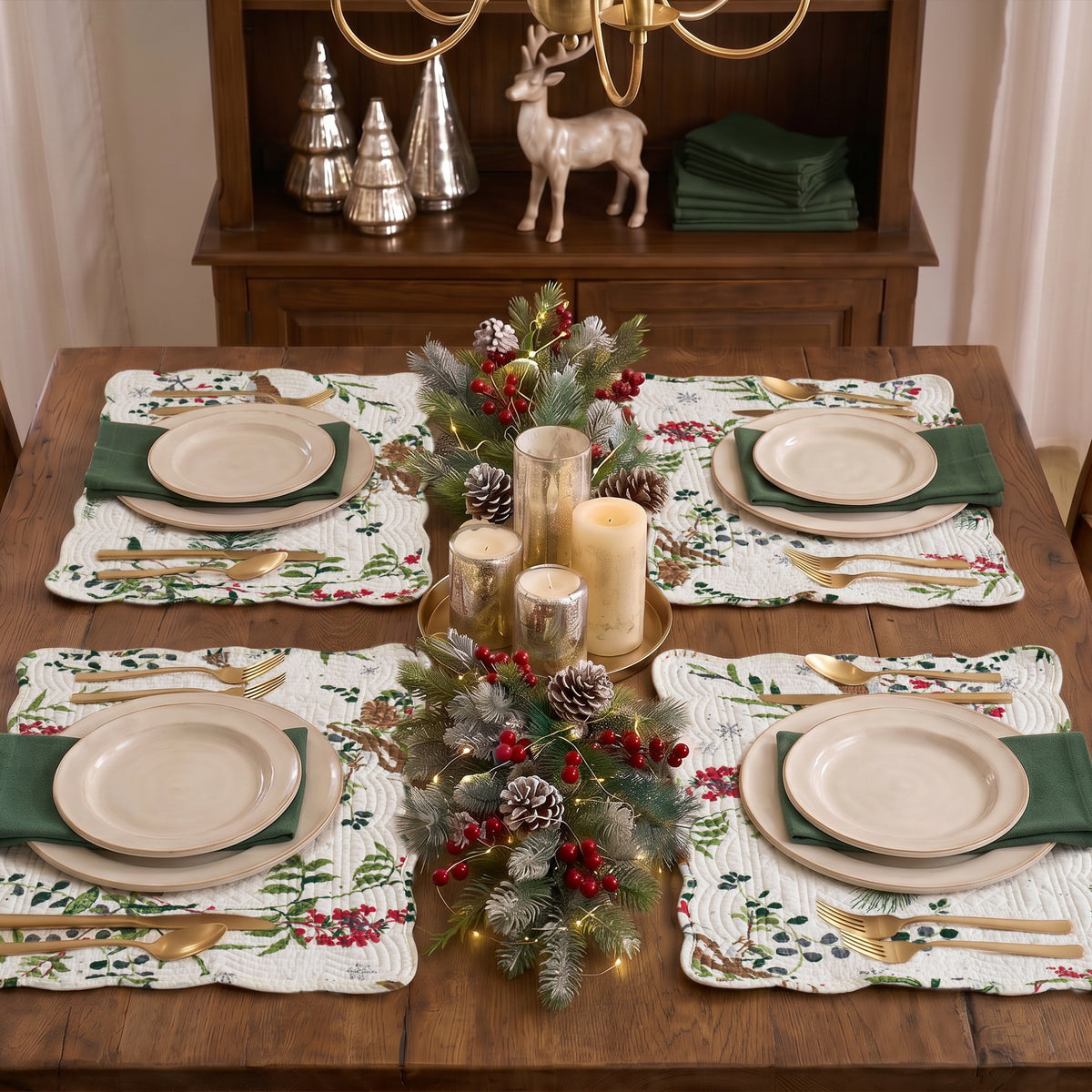 Winterberry Forest Placemat - Set of 4