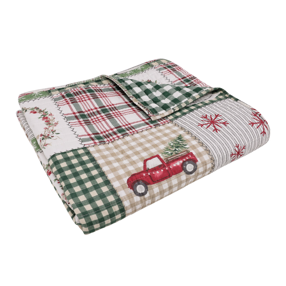 Home for Christmas Quilted Throw