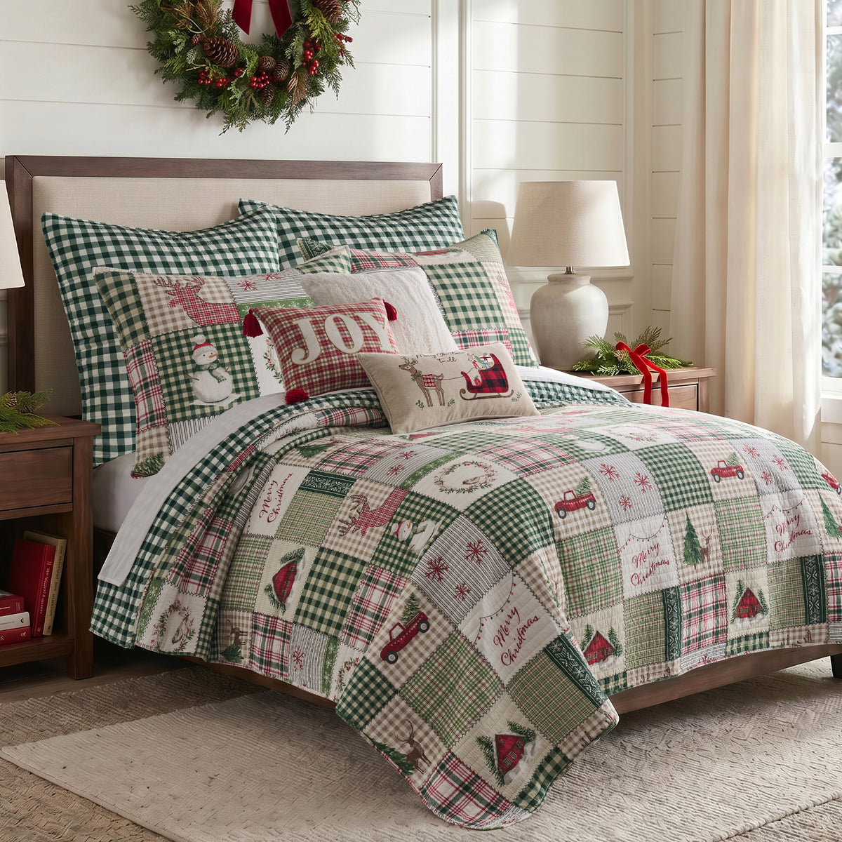 Home for Christmas Euro Sham Set of 2
