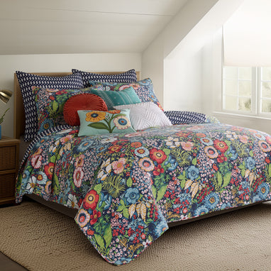 【雪月花】パタ#3 Ripples Gluta　SET Levtex Home Night Garden Quilt Set - Rayon