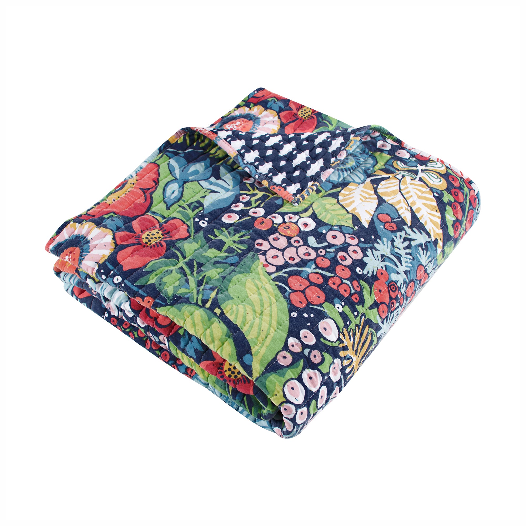 Night Garden Quilted Throw