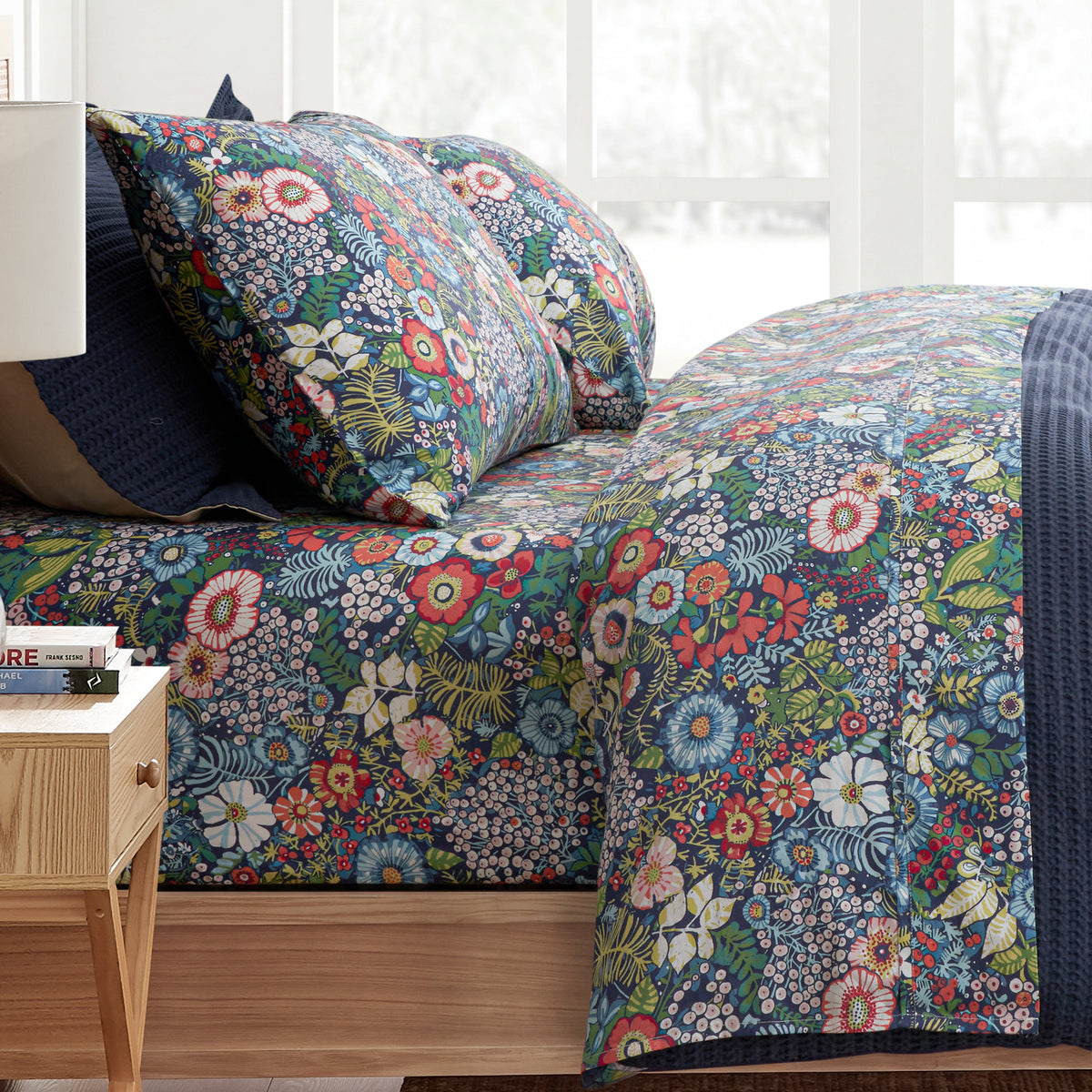 Night Garden Cotton Sateen Pillowcase Set