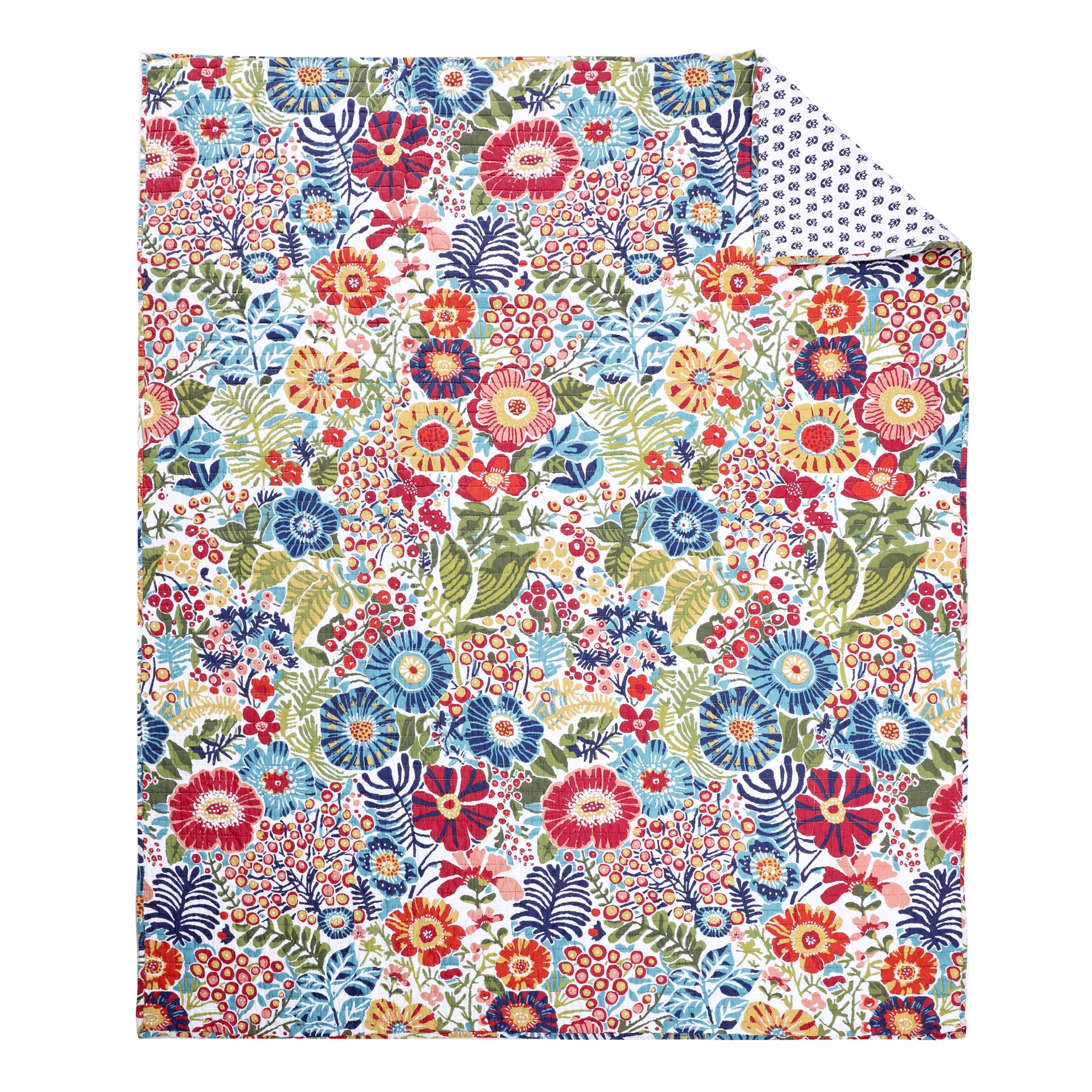 Night Garden Quilted Throw