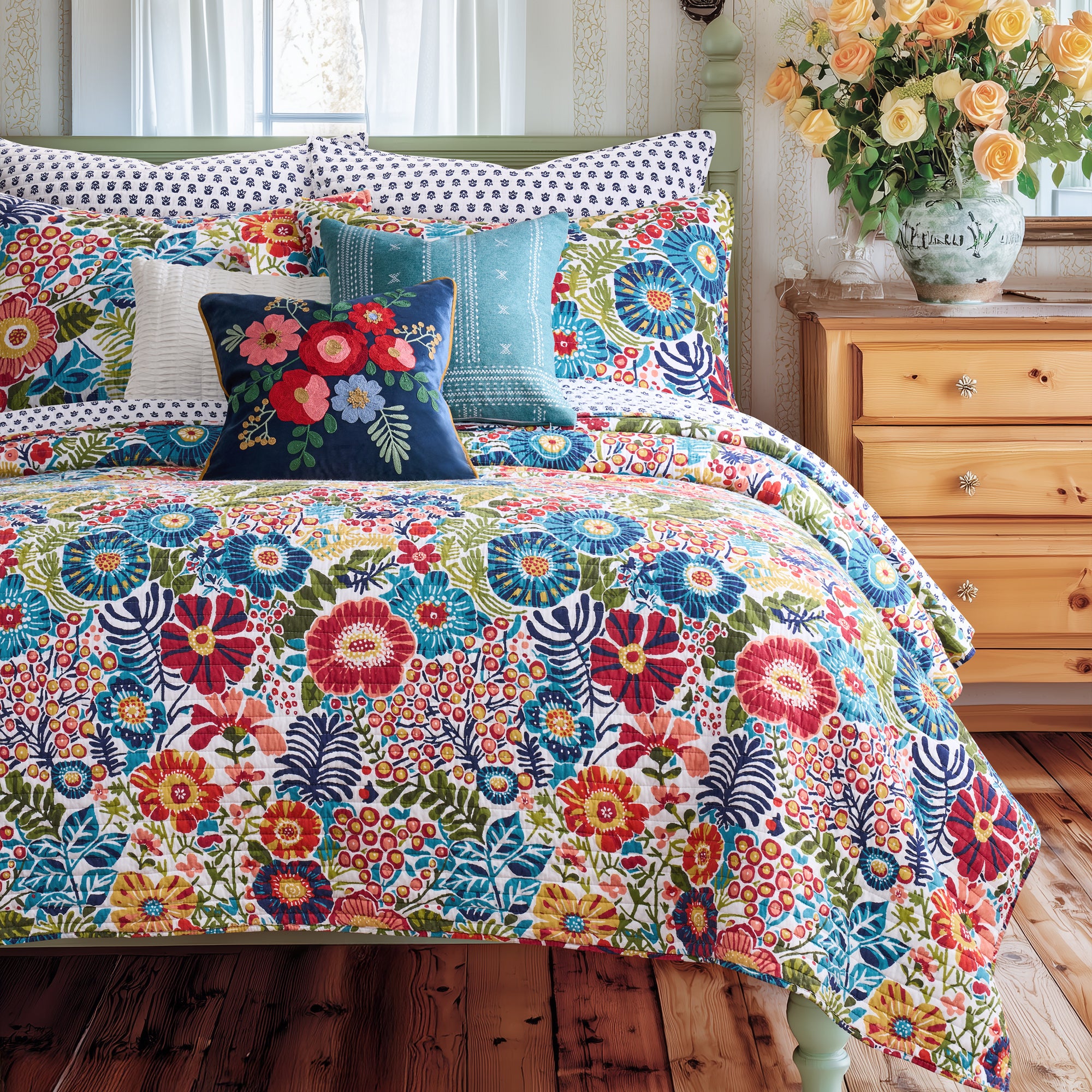 Levtex Home Night Garden Euro Sham - Thumbnail 2