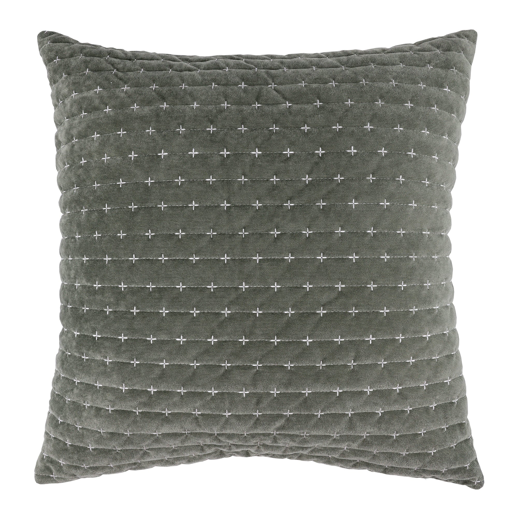 Velvet Stitch Square Pillow