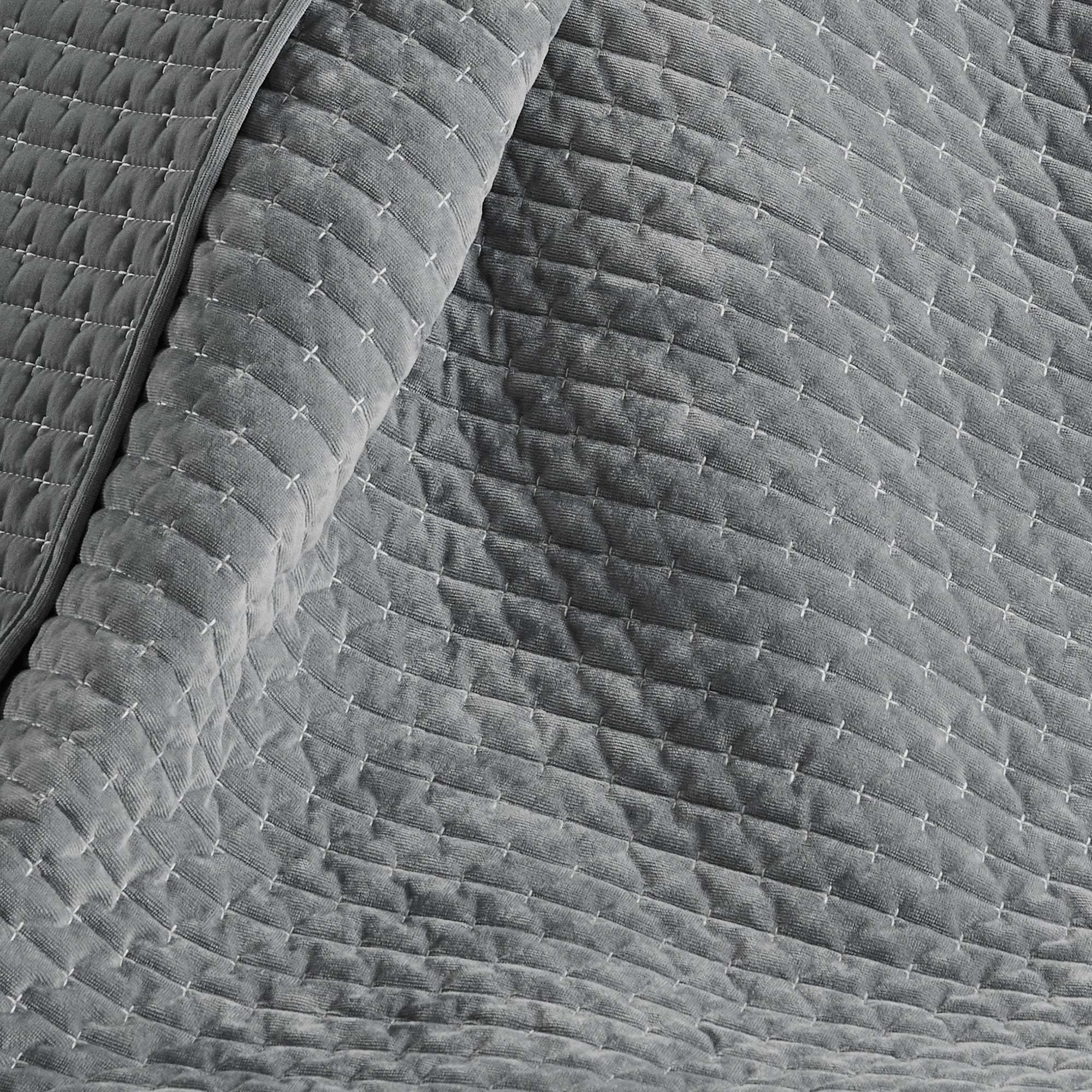 Velvet Stitch Quilted Throw