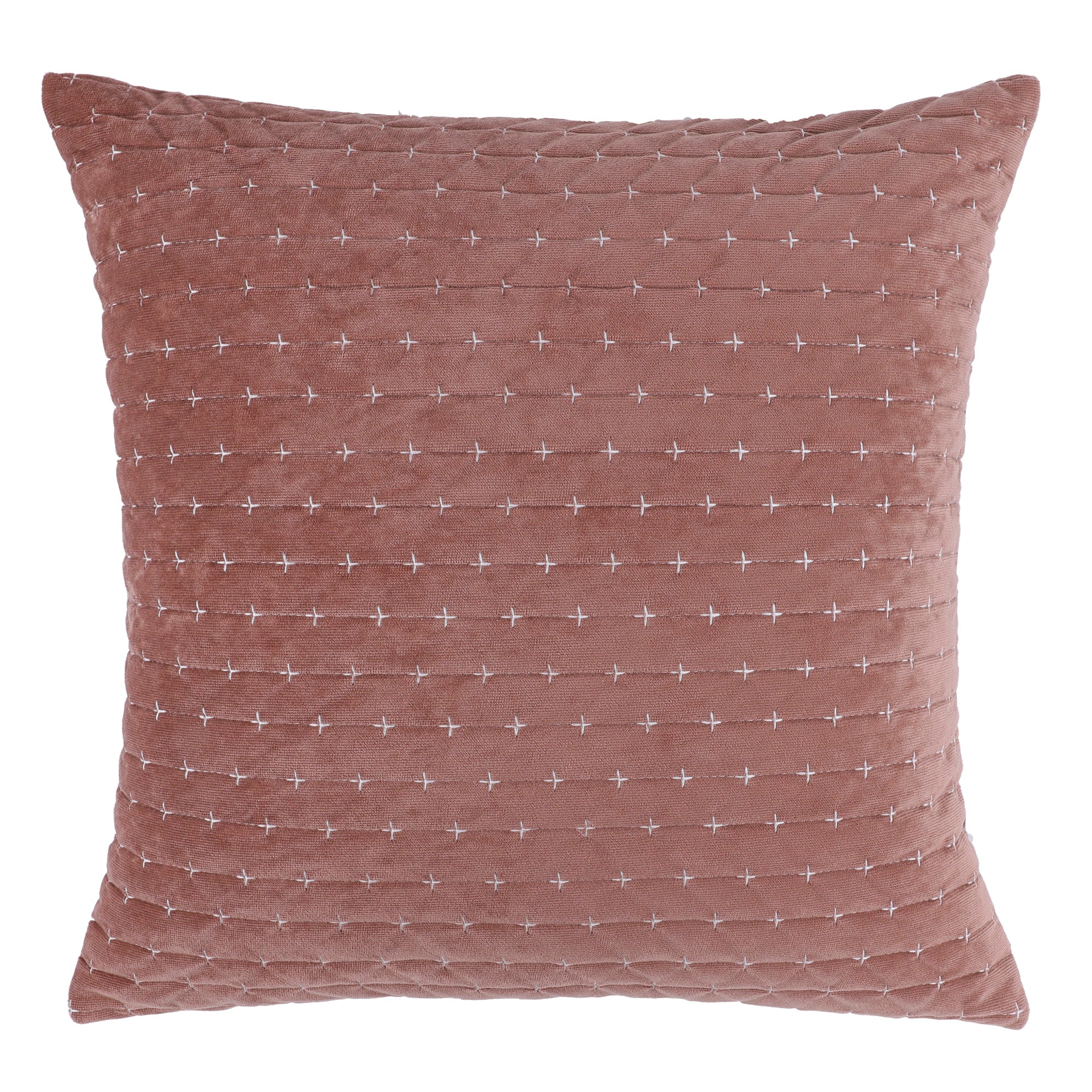 Velvet Stitch Square Pillow