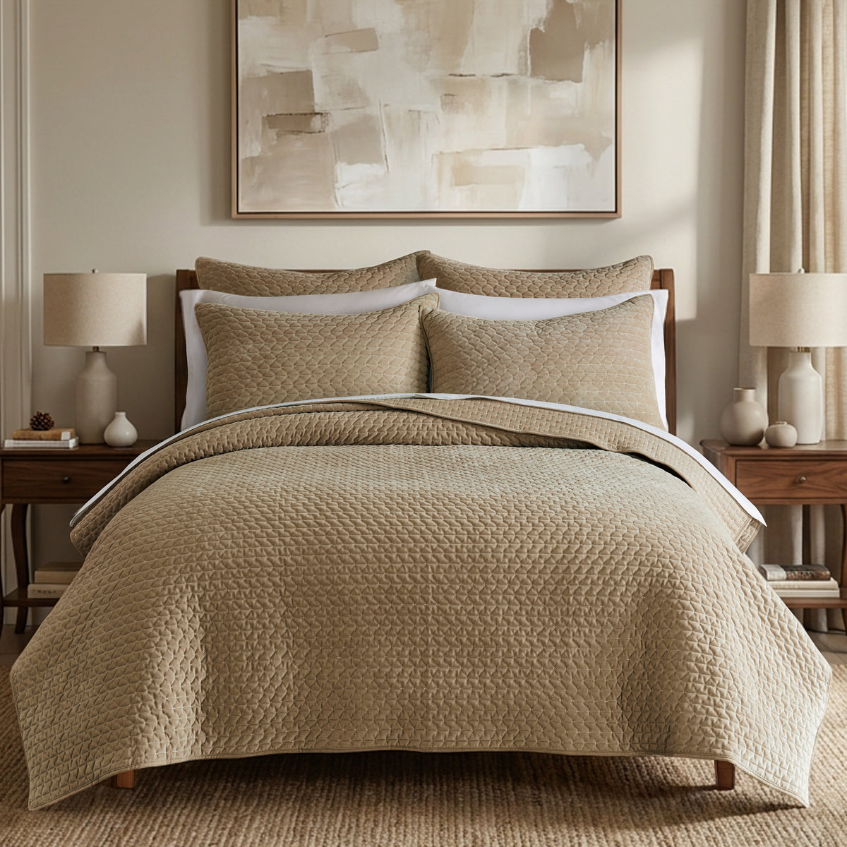 Velvet Stitch Quilt Set