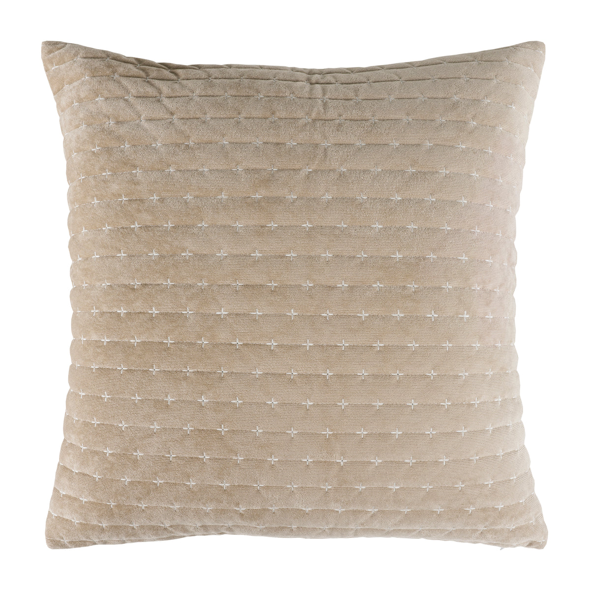 Velvet Stitch Square Pillow