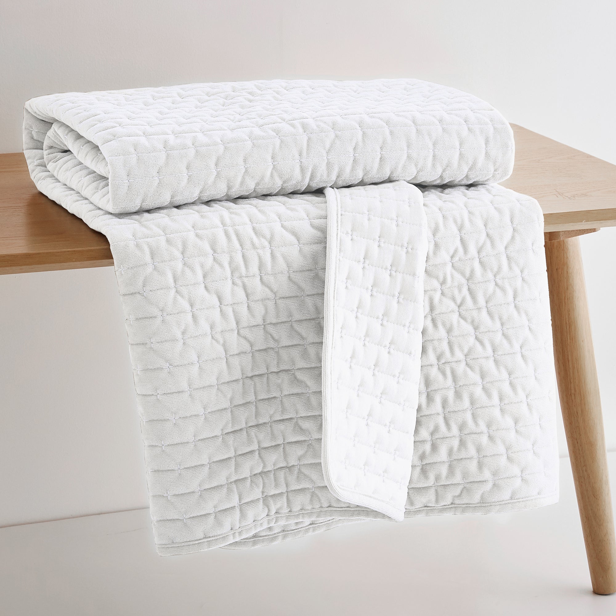 Velvet Stitch Quilted Throw