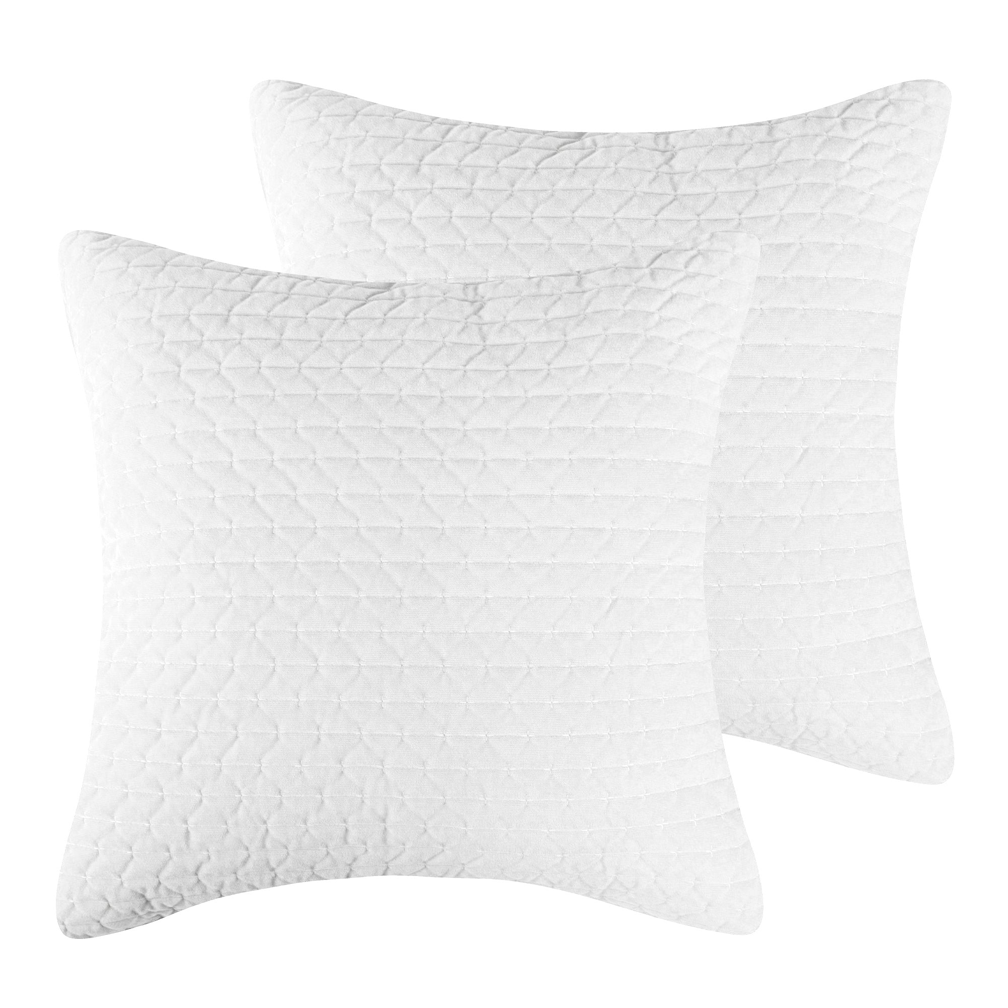 Velvet Stitch Euro Sham - Set of 2