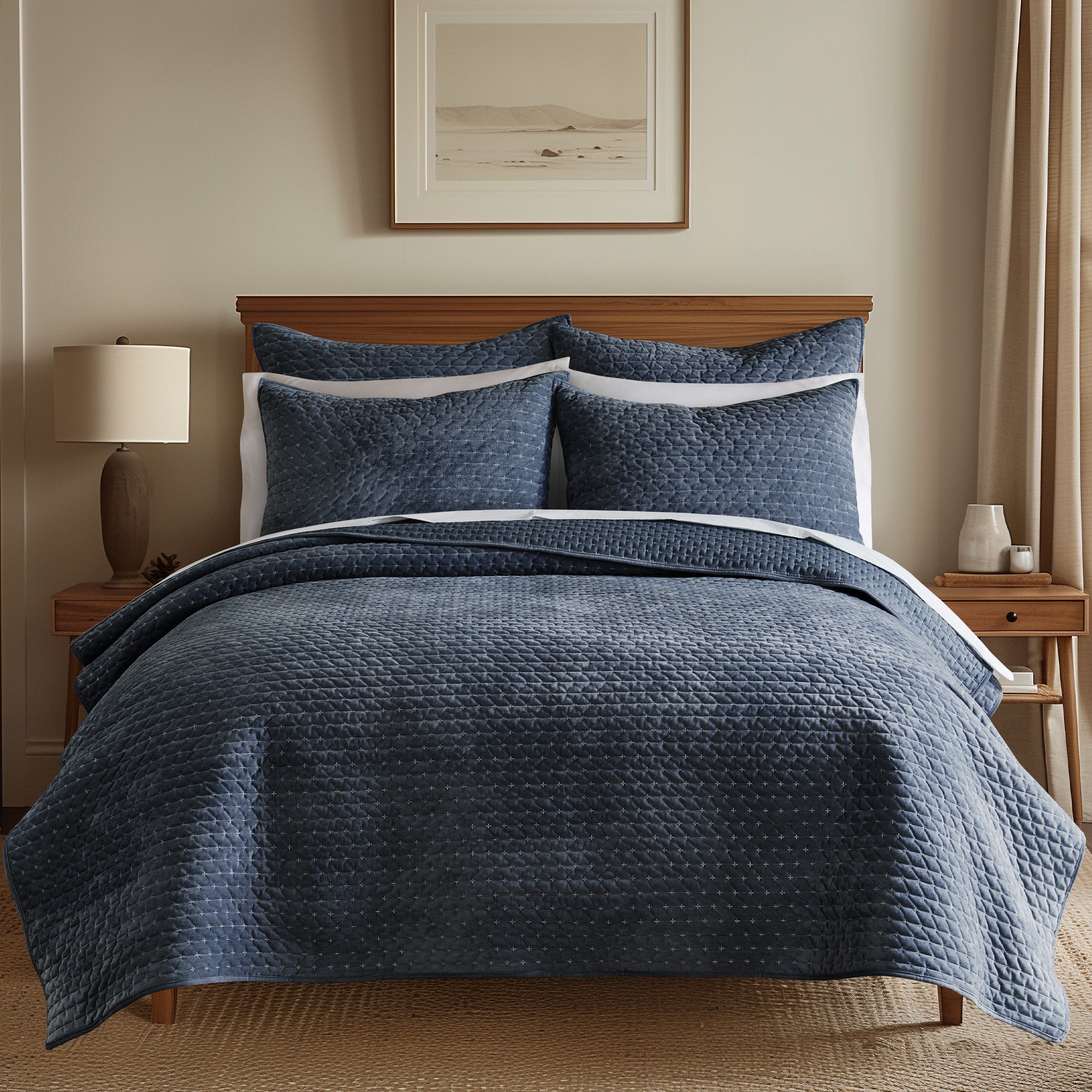Velvet Stitch Quilt Set