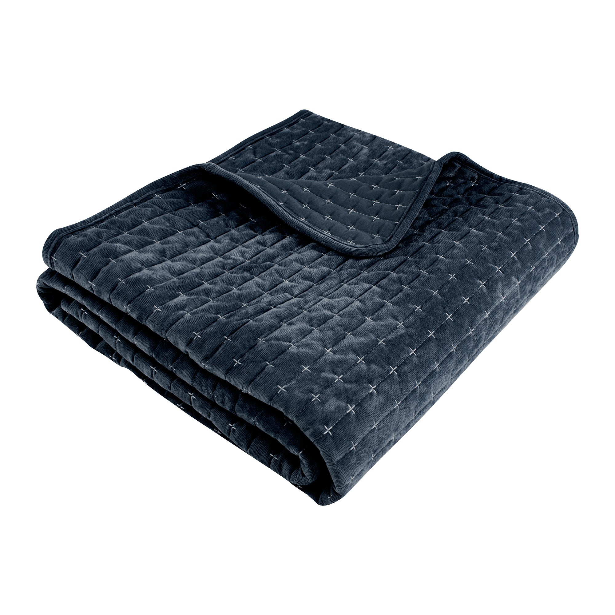 Velvet Stitch Quilted Throw
