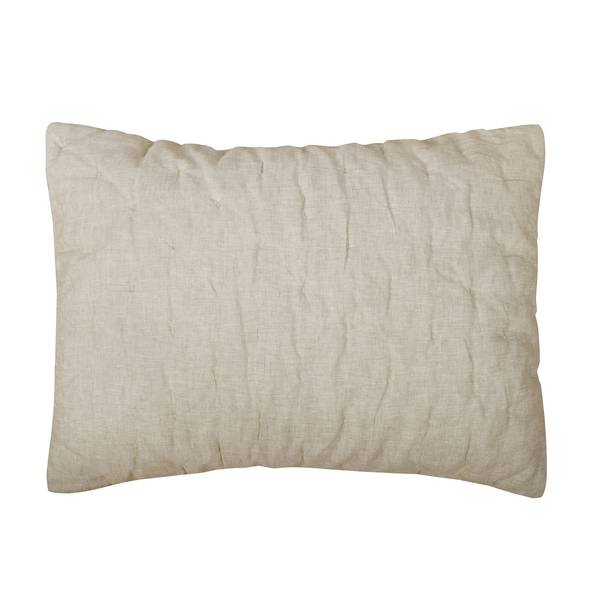 French Flax Signature Linen Quilted Sham