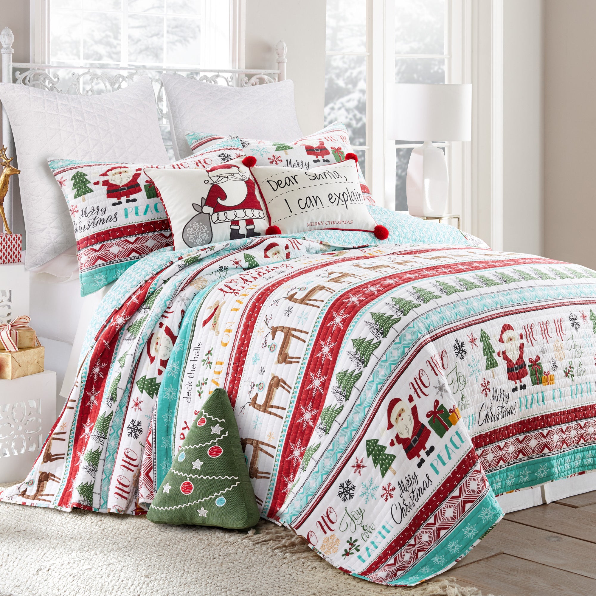 Girls Queen/full Reversible Quilt, Shams and outlet matching pillows