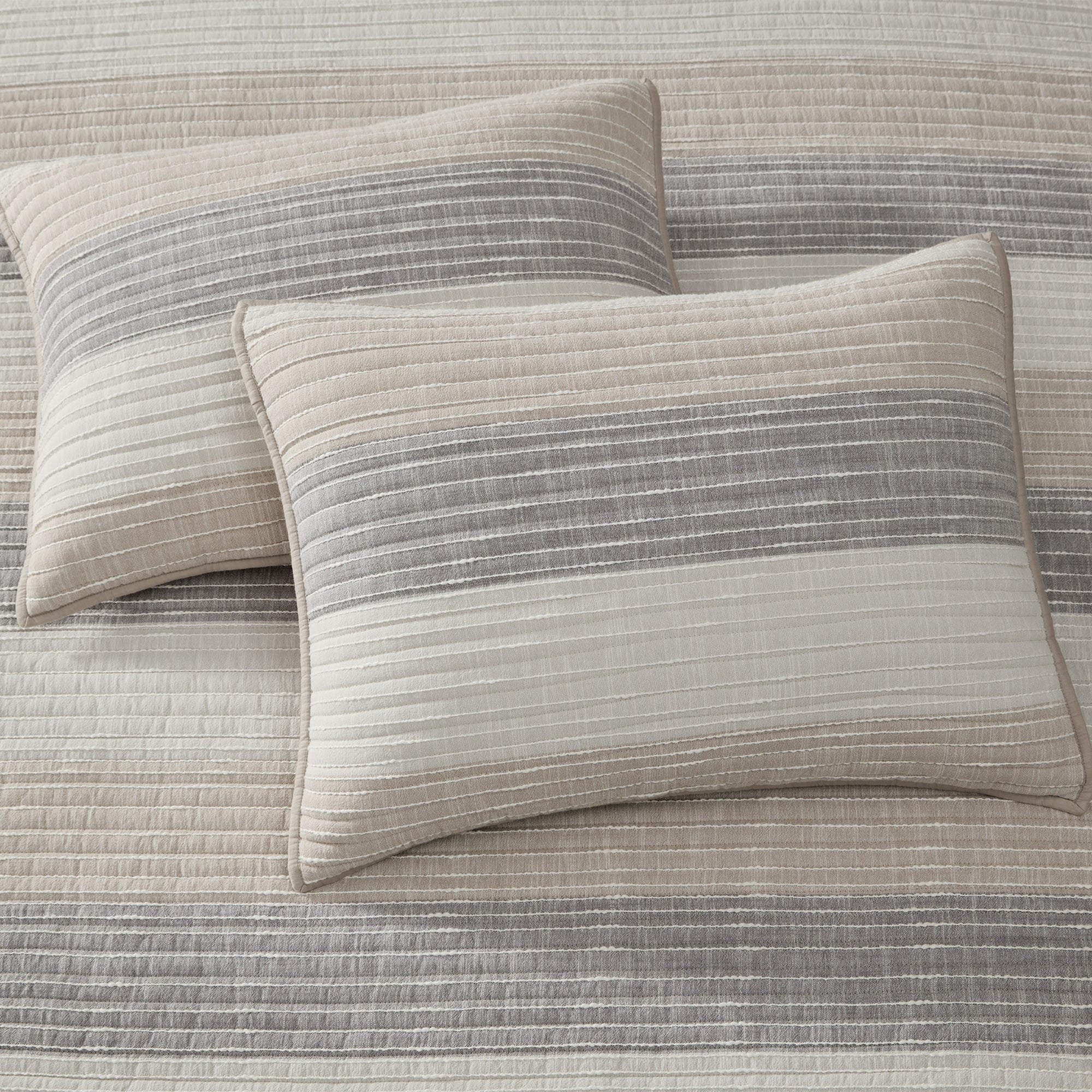 Sand Stripes Blue Pillow Sham