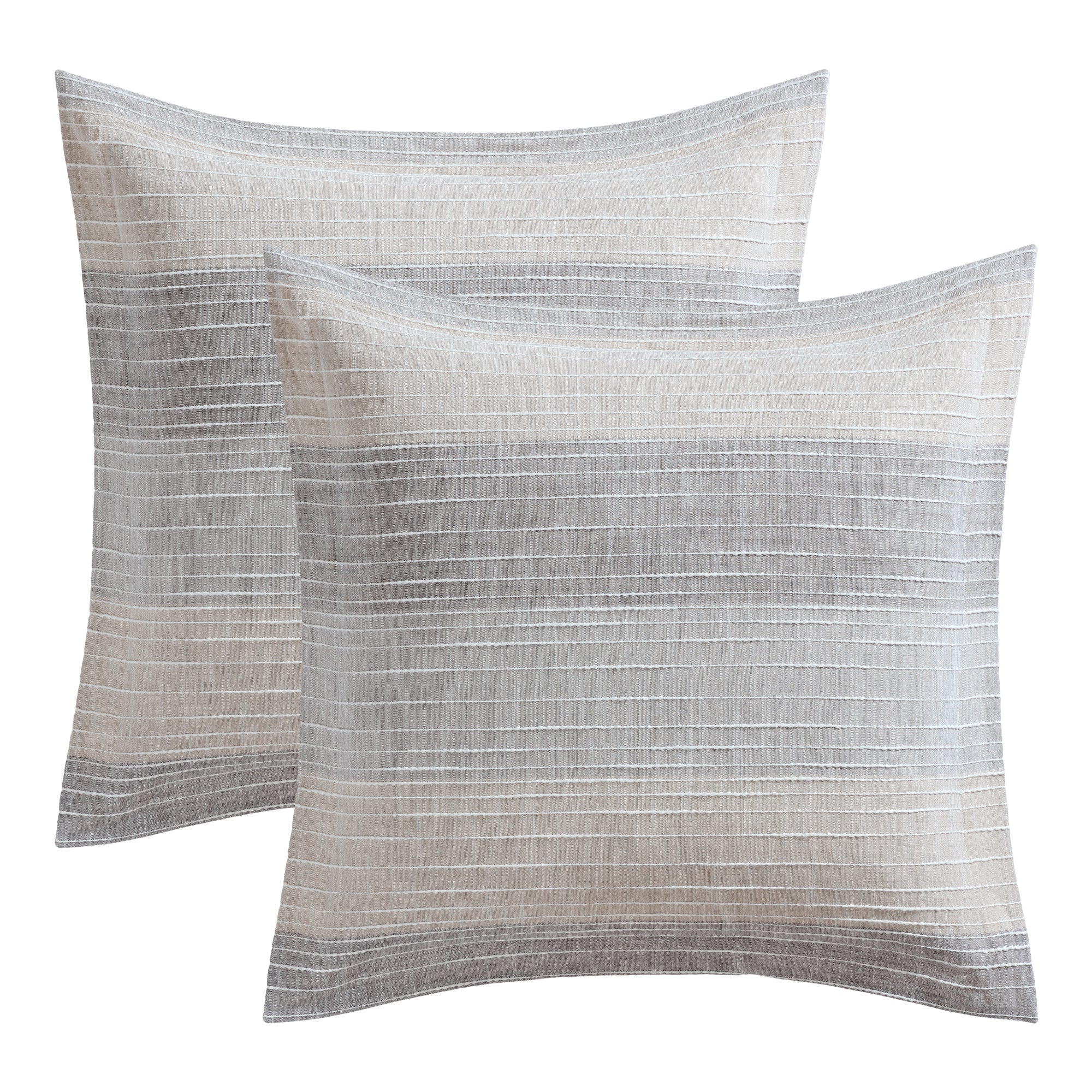 Sand Stripes Euro Sham set of 2