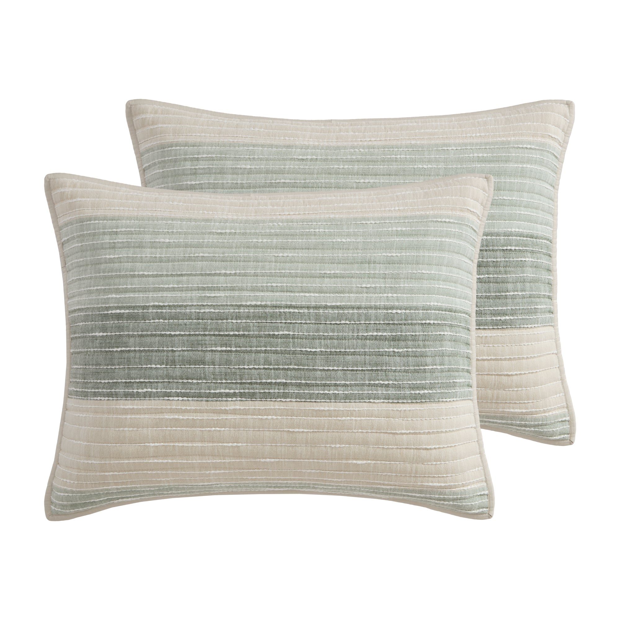 Sand Stripes Blue Pillow Sham