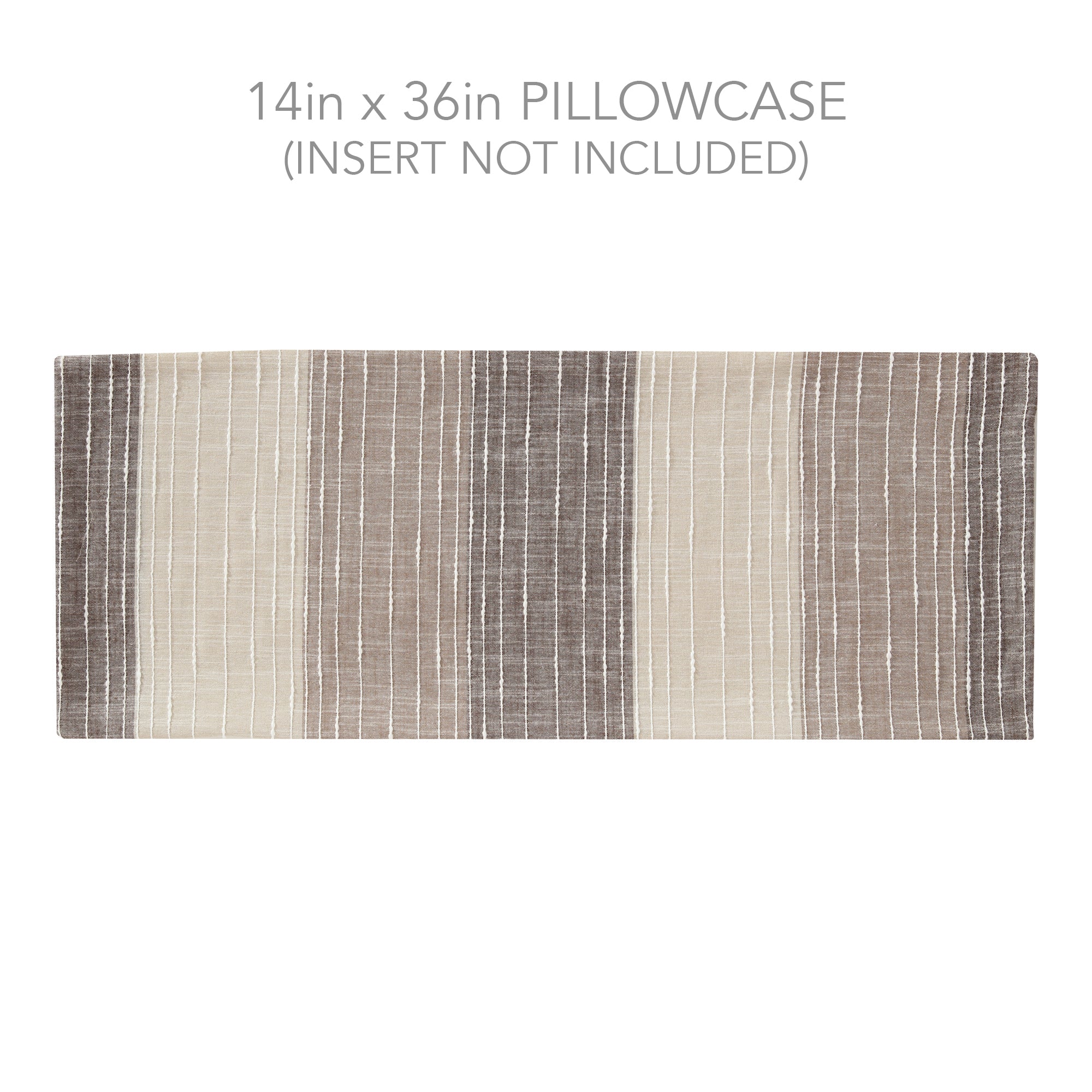 Sand Stripes Chocolate Lumbar Pillow Cover