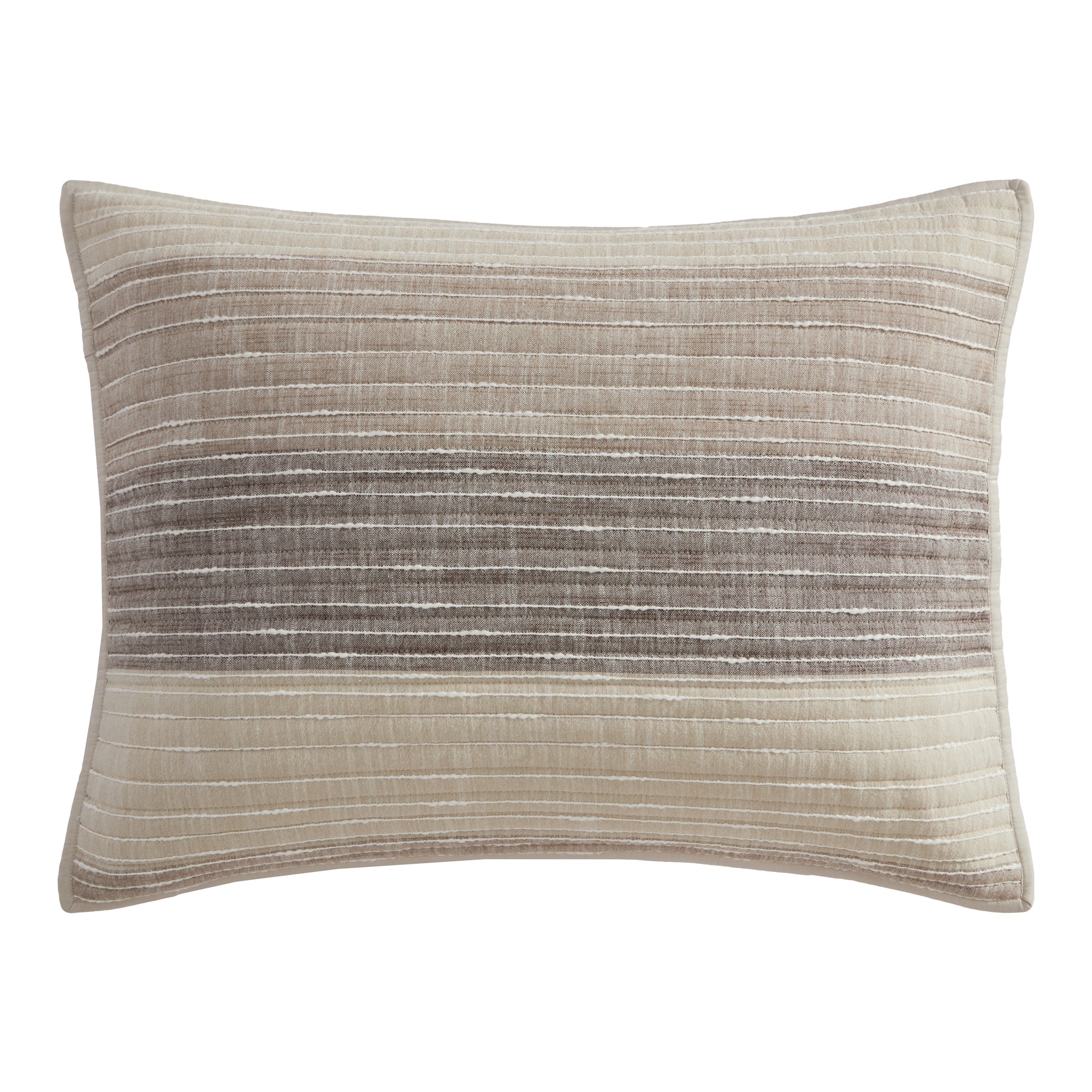 Sand Stripes Blue Pillow Sham