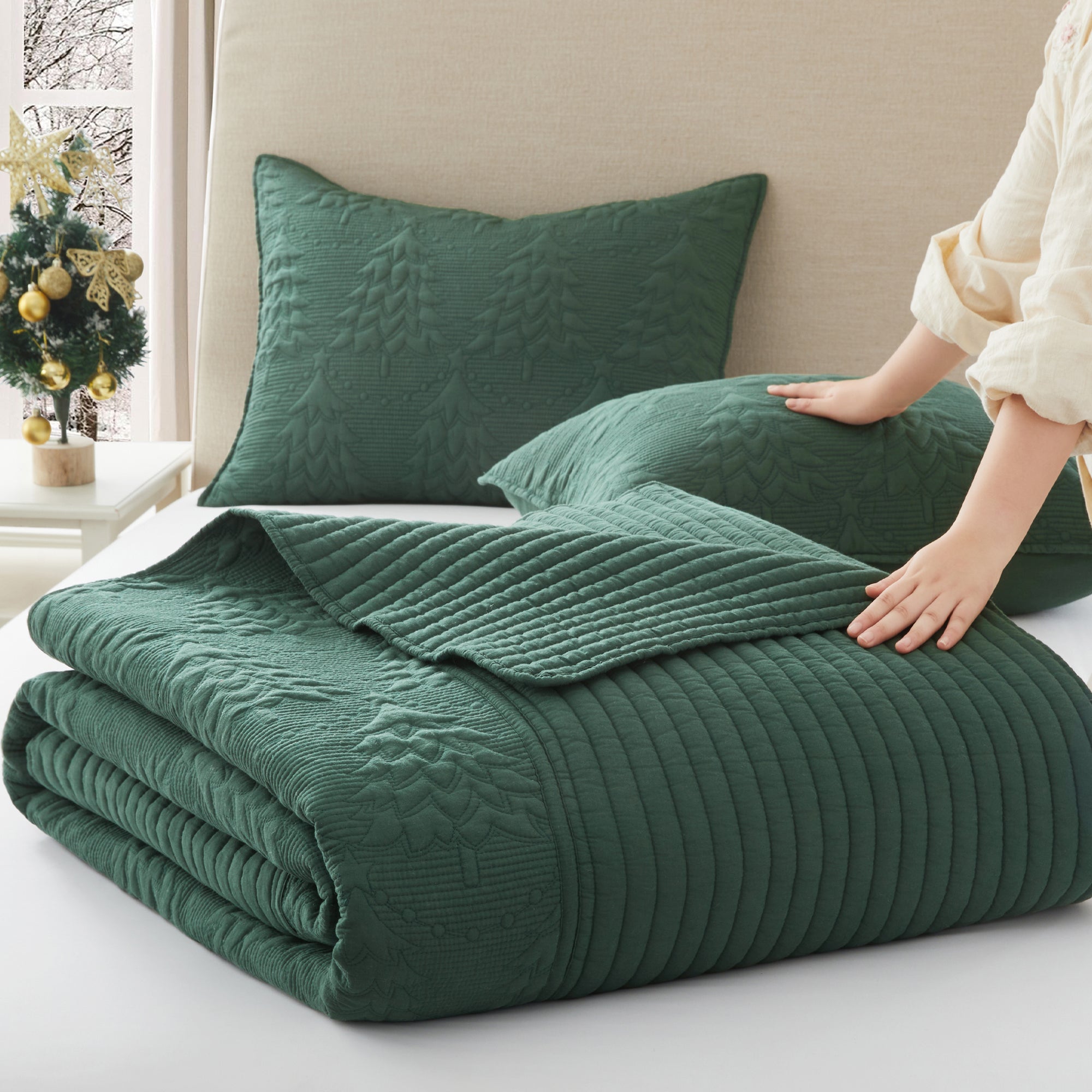 O Christmas Tree Bedspread Set
