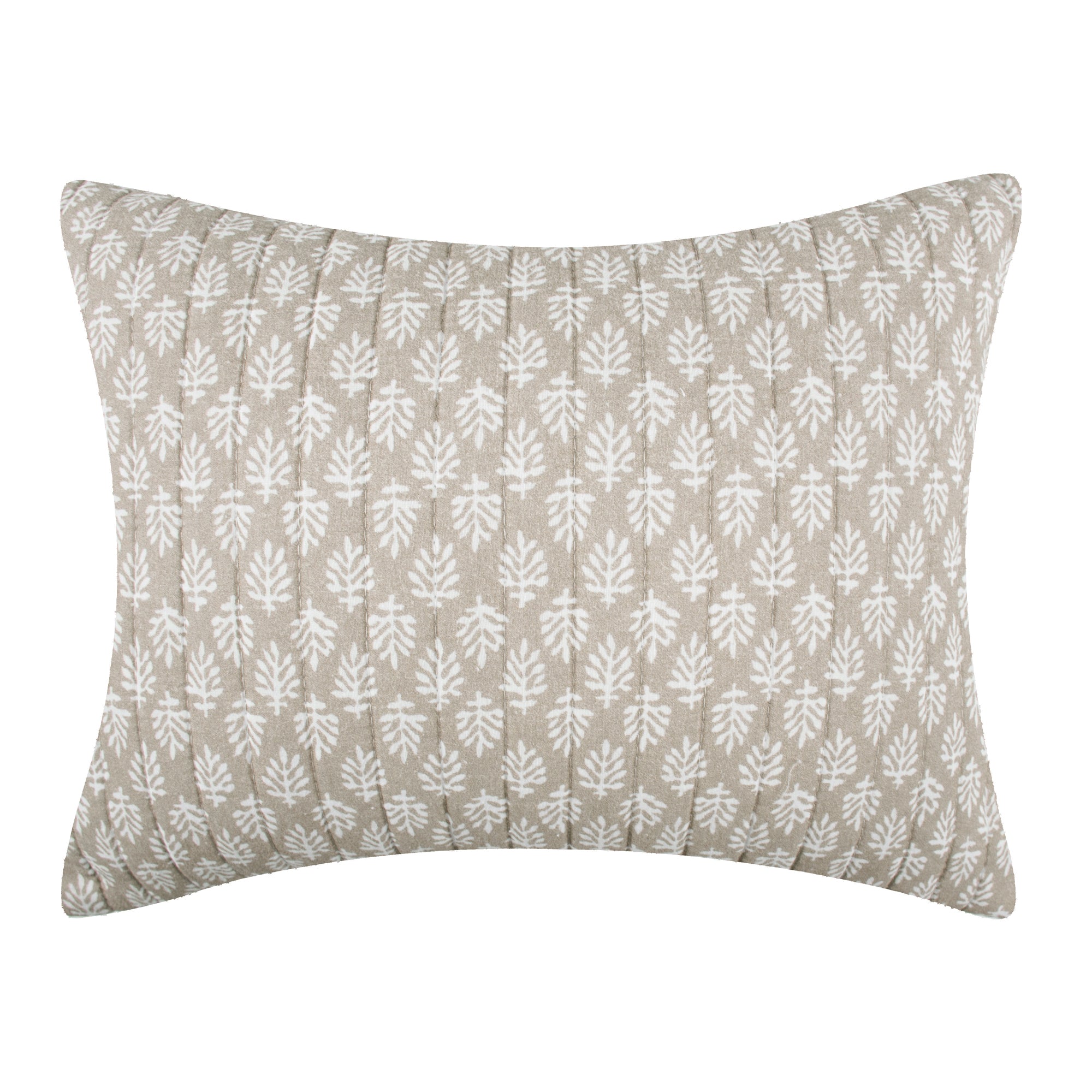 Aditya Taupe Quilted Pillow