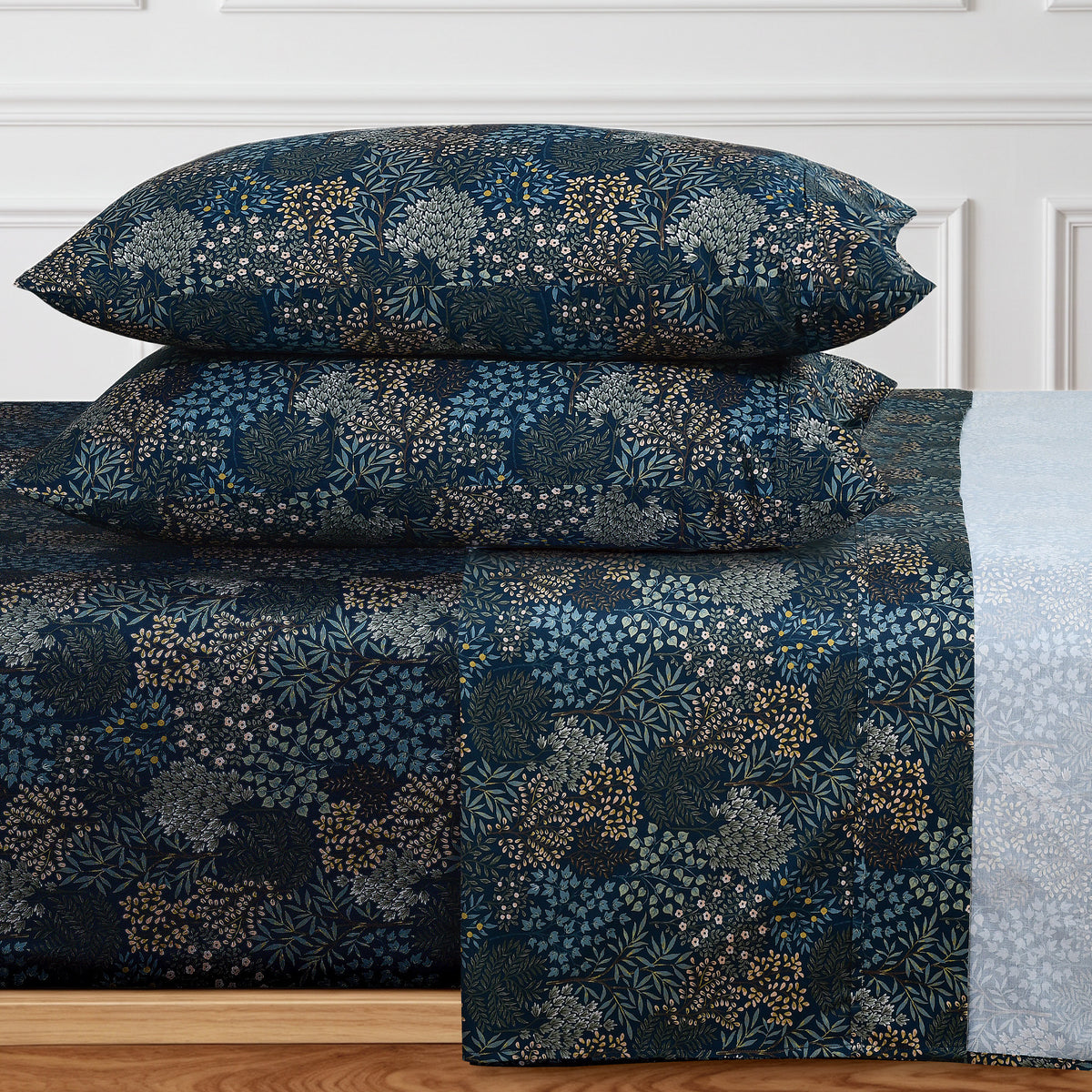 English Forest Cotton Sateen Sheet Set