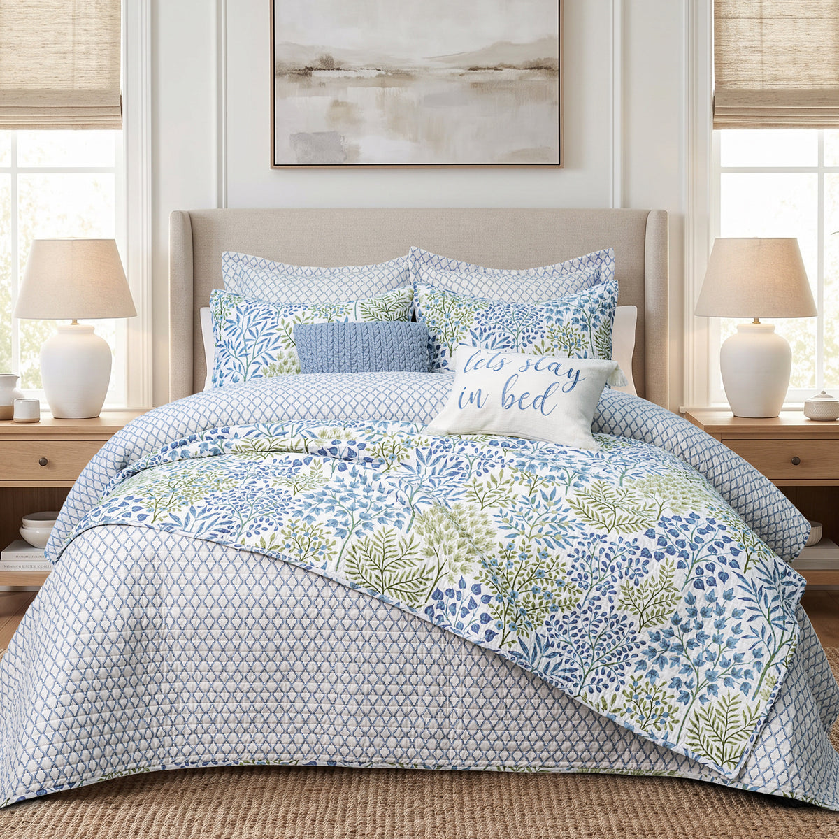 English Forest Green Bedspread Set