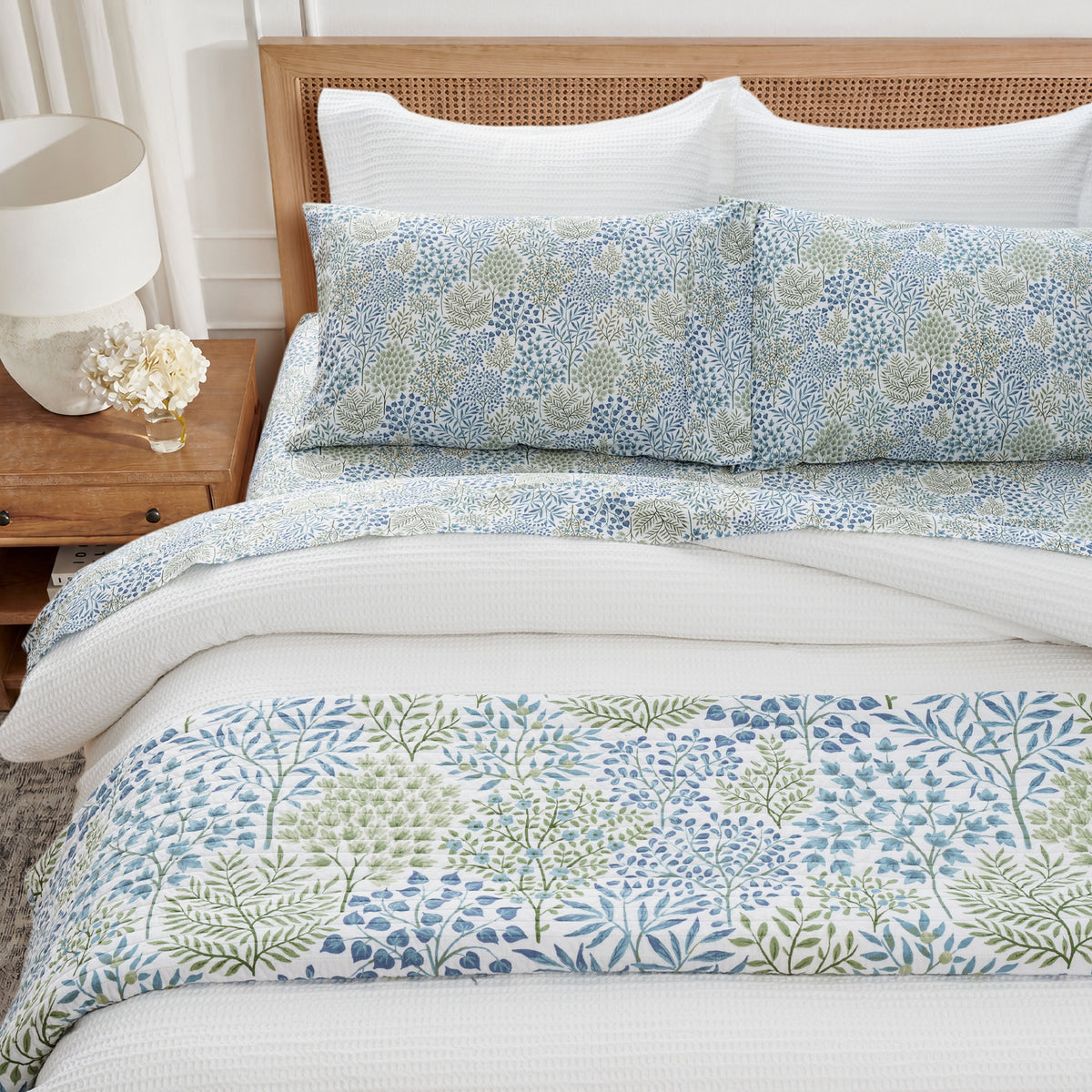 English Forest Cotton Sateen Pillowcase Set