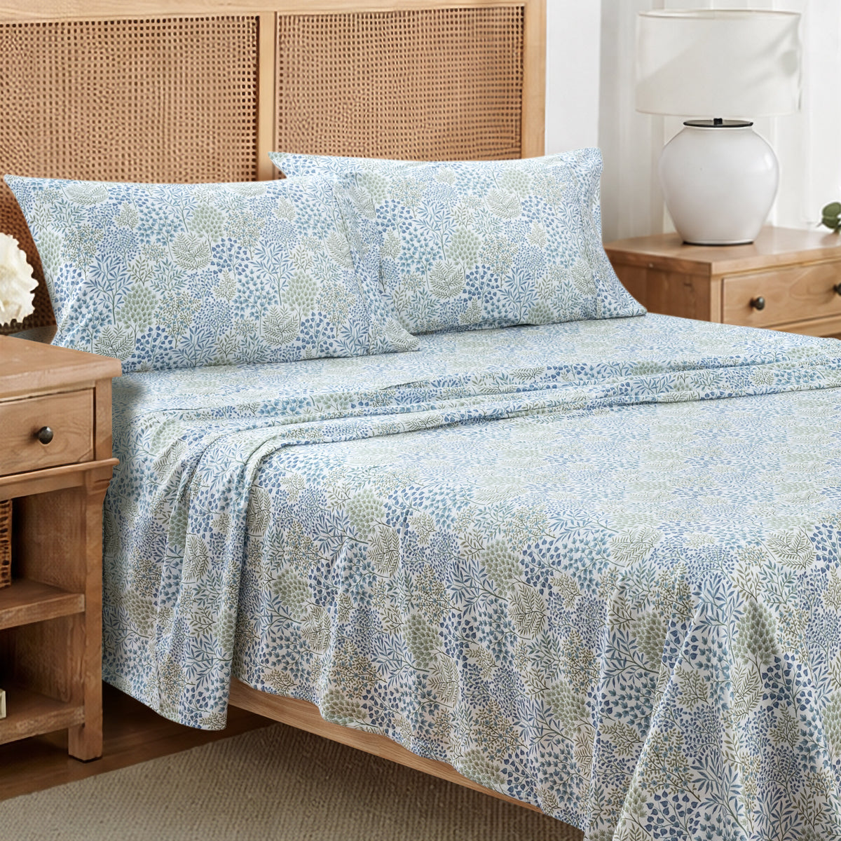 English Forest Cotton Sateen Pillowcase Set