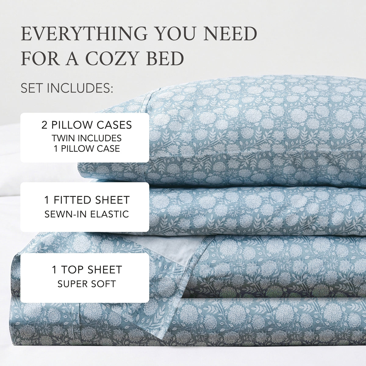 Adare Cotton Sateen Sheet Set