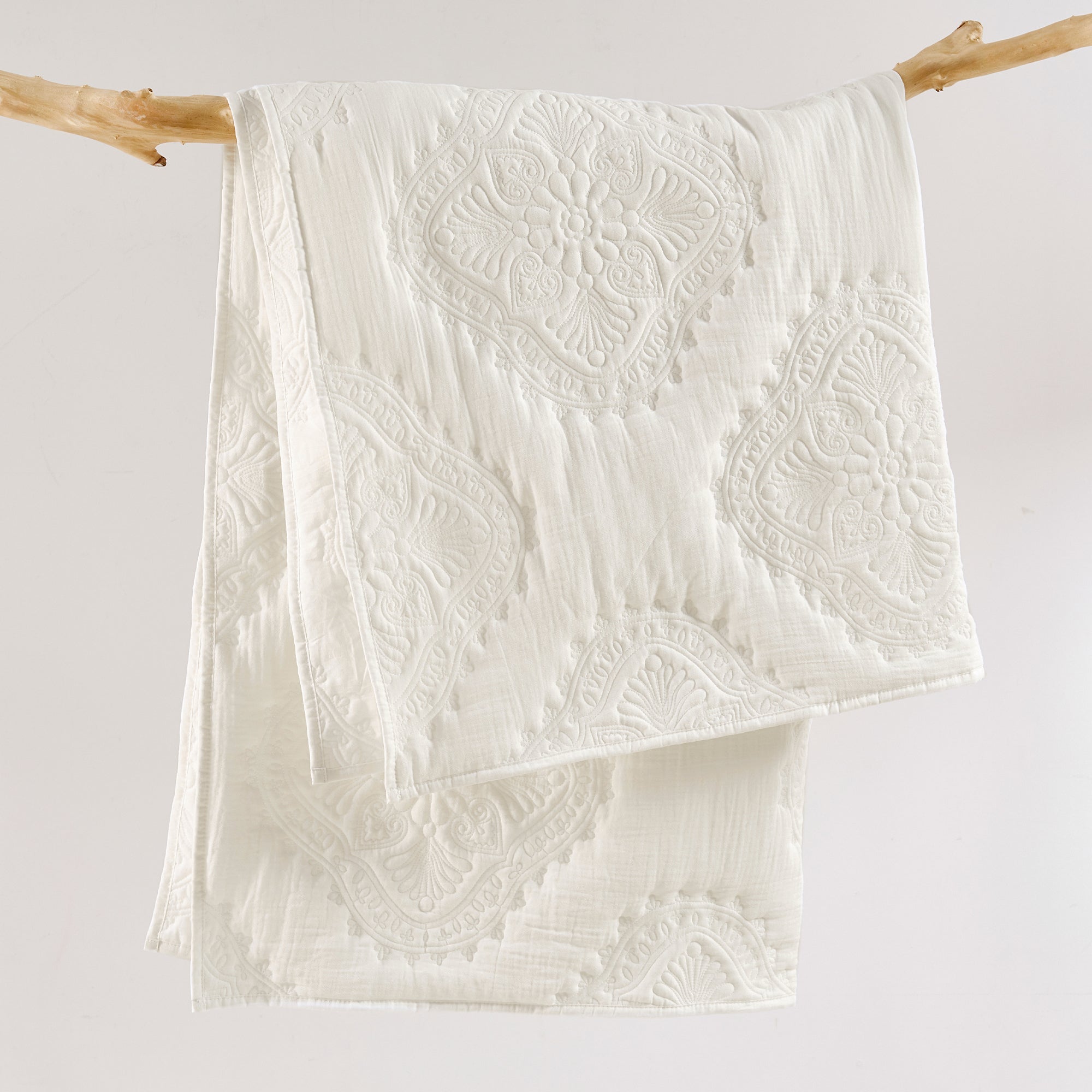 Muslin Stitch Quilted Throw