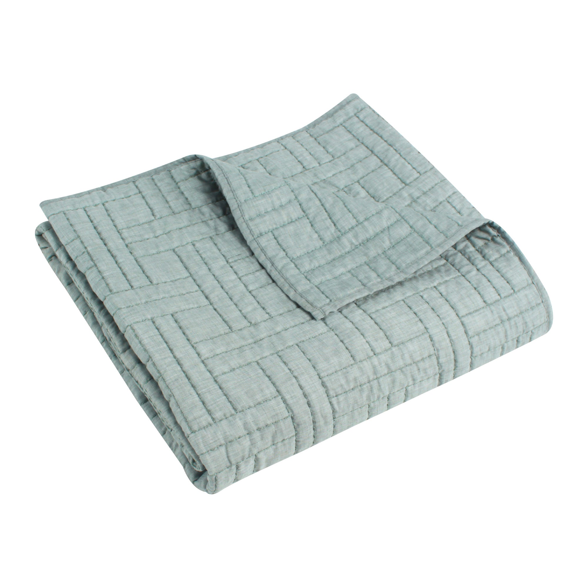 Melange Stitch Quilted Throw