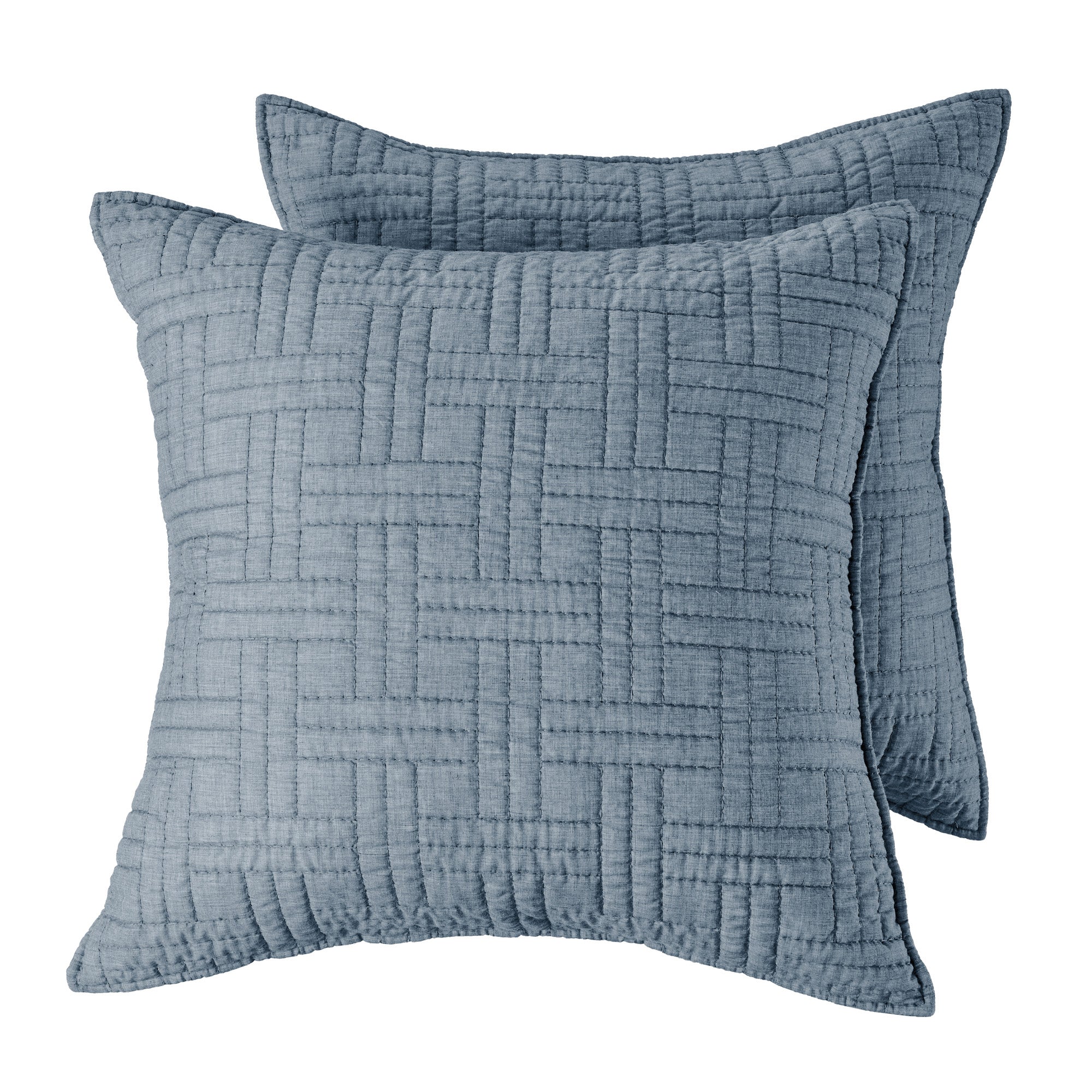 Melange Stitch Euro Sham Set of 2