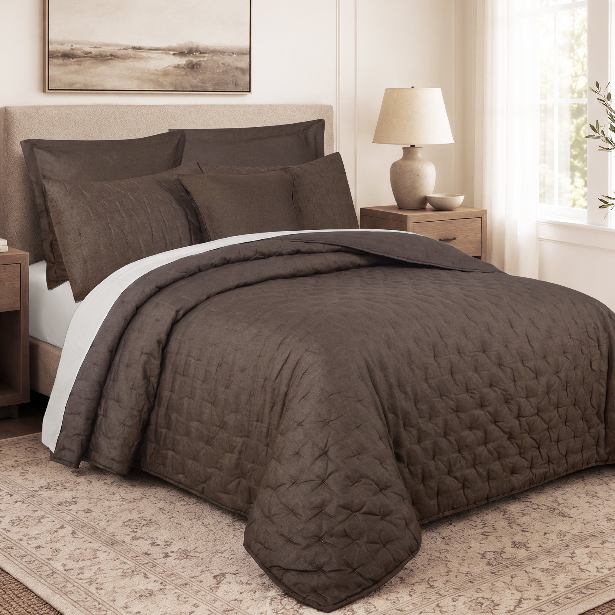French Flax Signature Linen Quilt