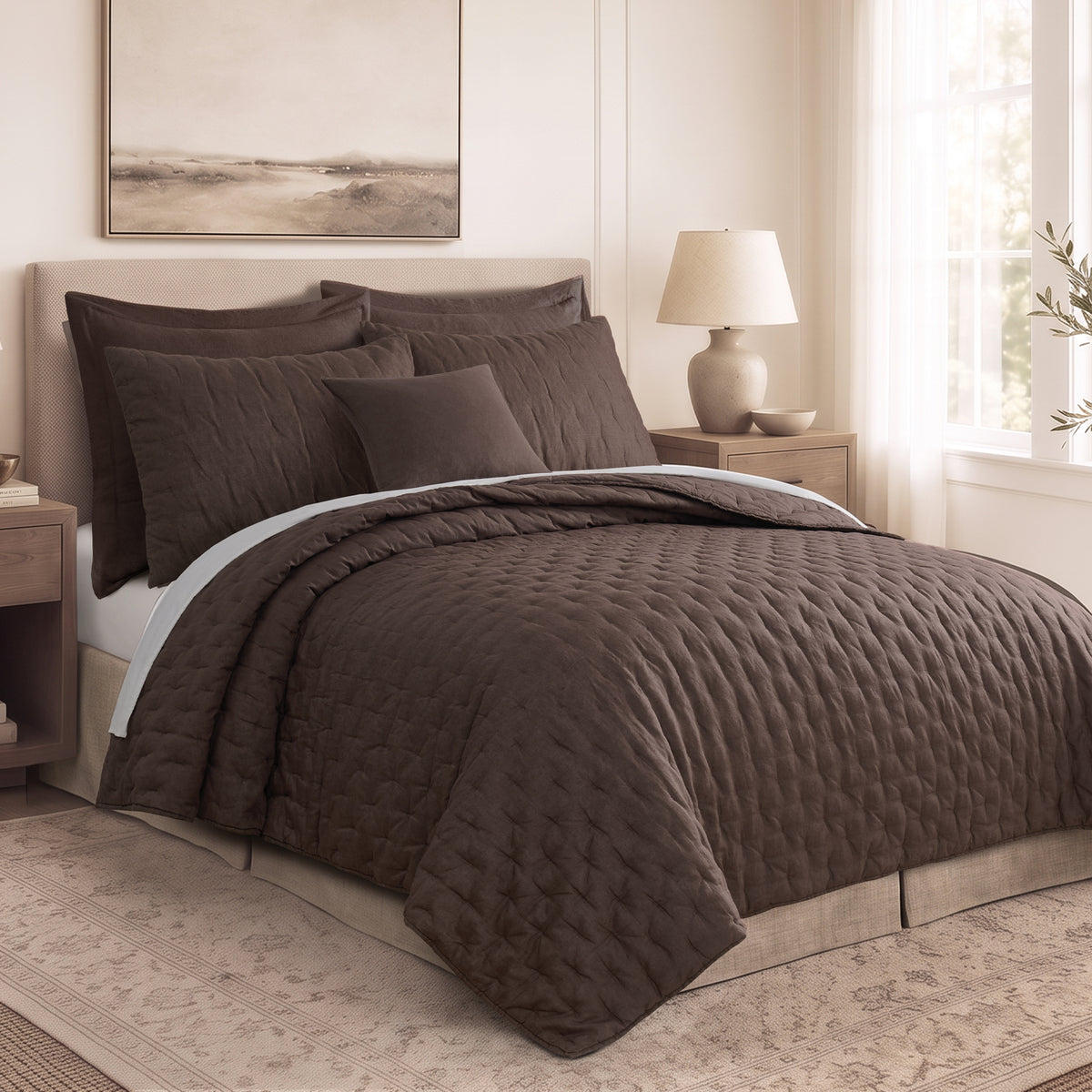 French Flax Signature Linen Quilt