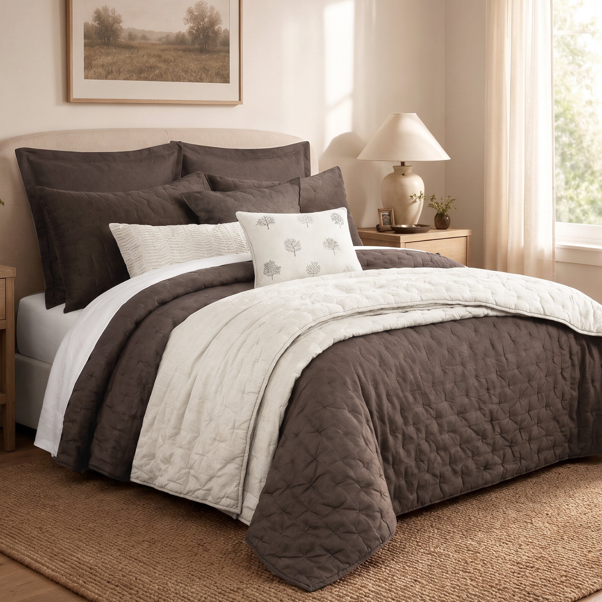 French Flax Signature Linen Quilt