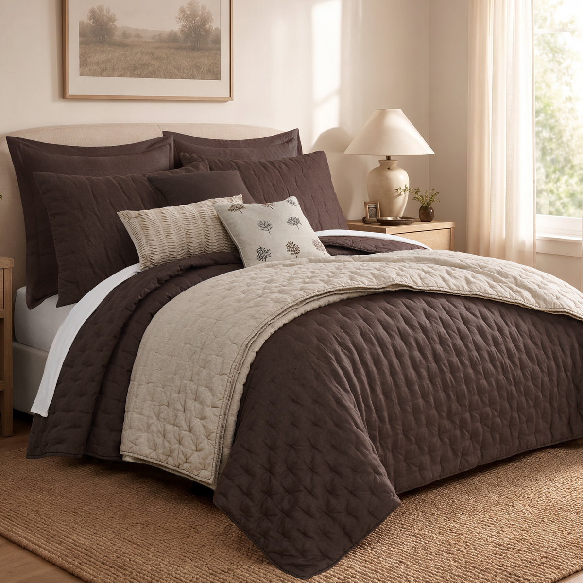 French Flax Signature Linen Quilt