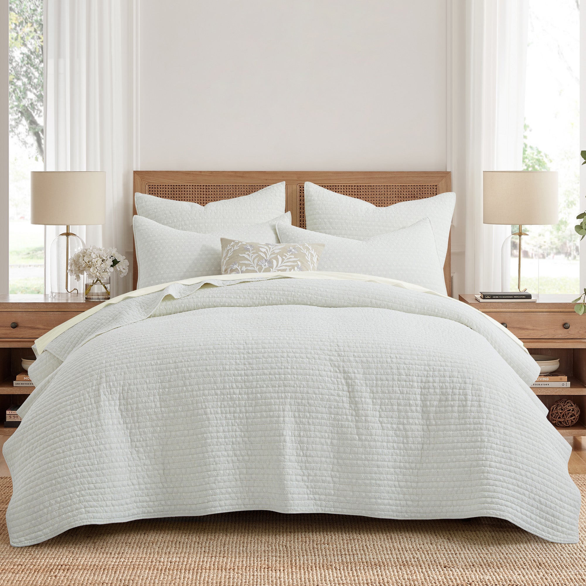 Eyelet Euro Sham Set of 2