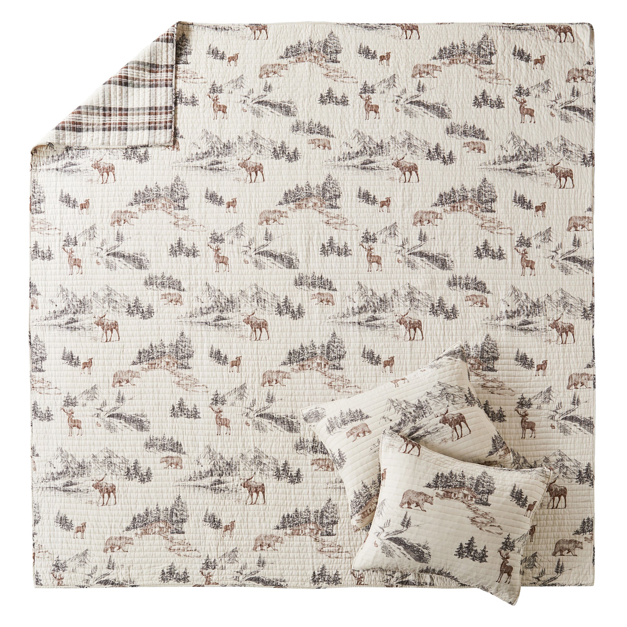 Lodge Toile Quilt Set