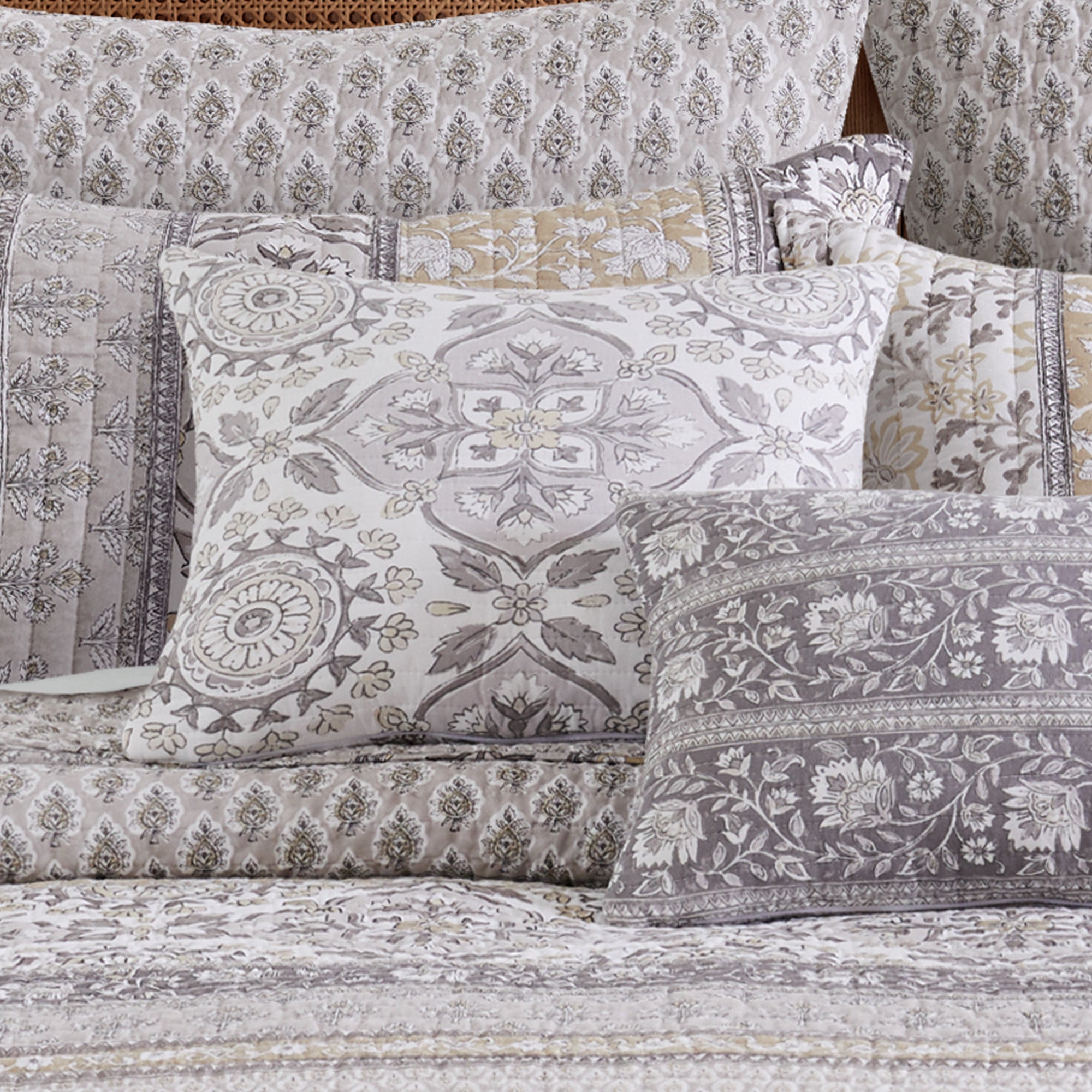 Lirelle Quilted Medallion Pillow