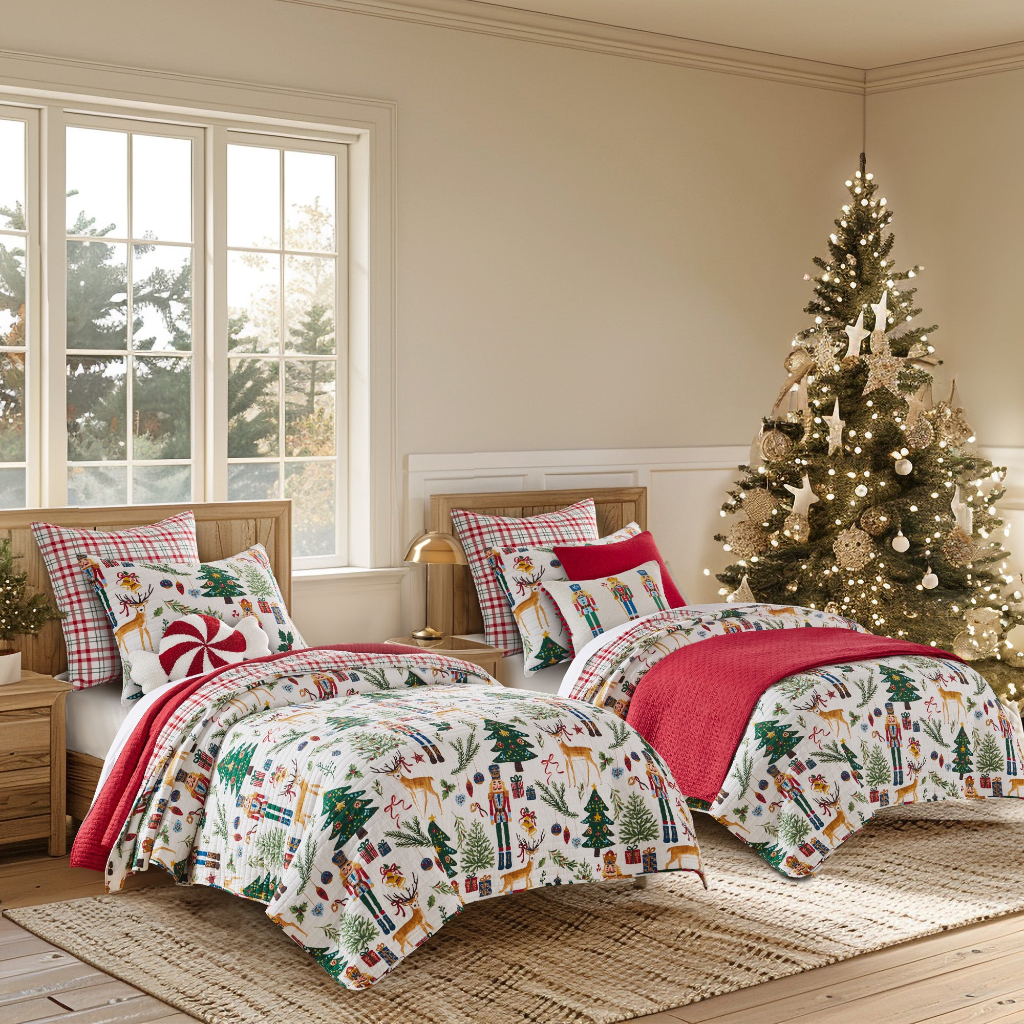 Nutcracker Quilt Set