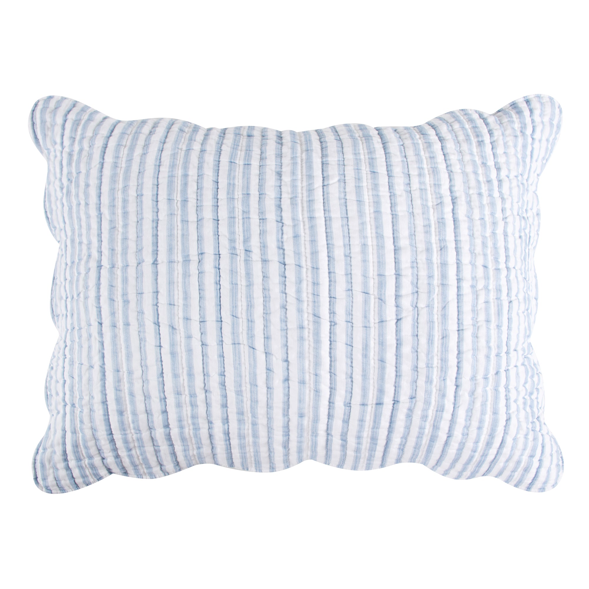 Martha Stripe Blue Quilt Set