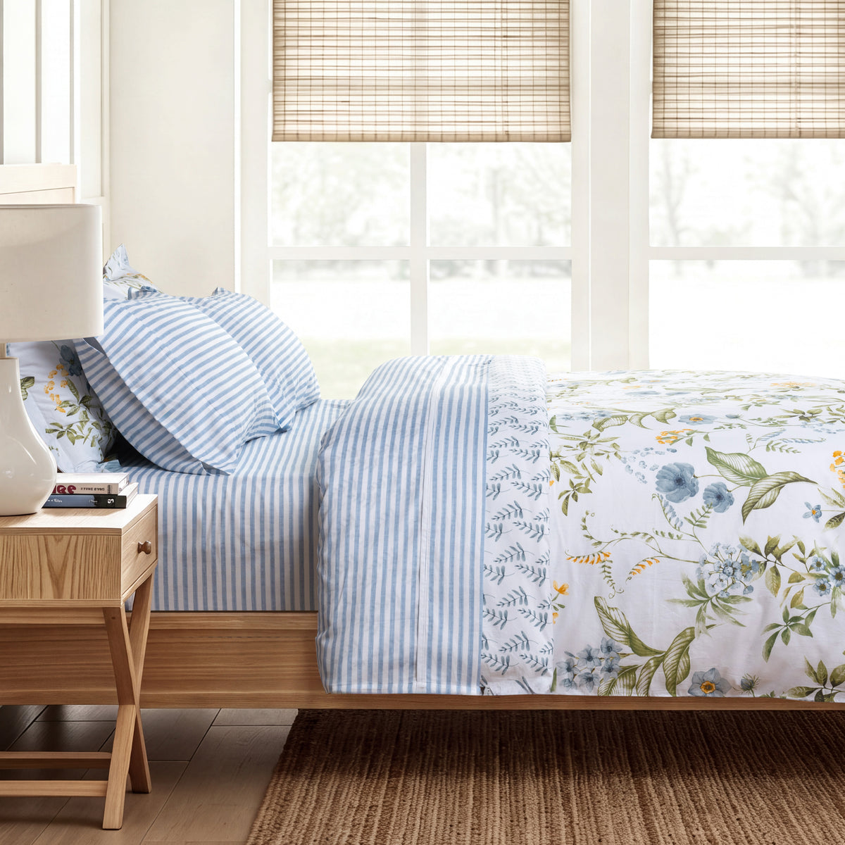 Martha Stripe Cotton Sateen Sheet Set