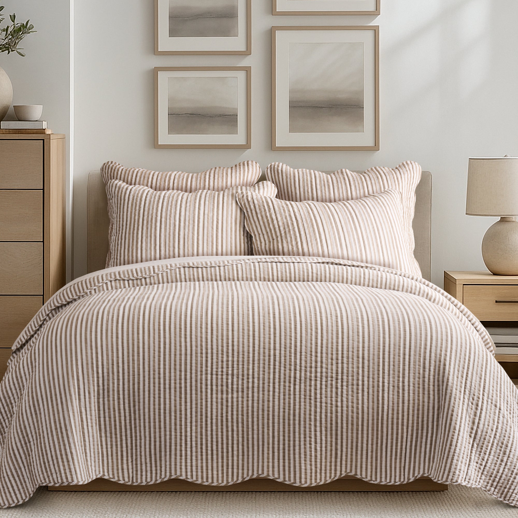 Martha Stripe Quilt Set
