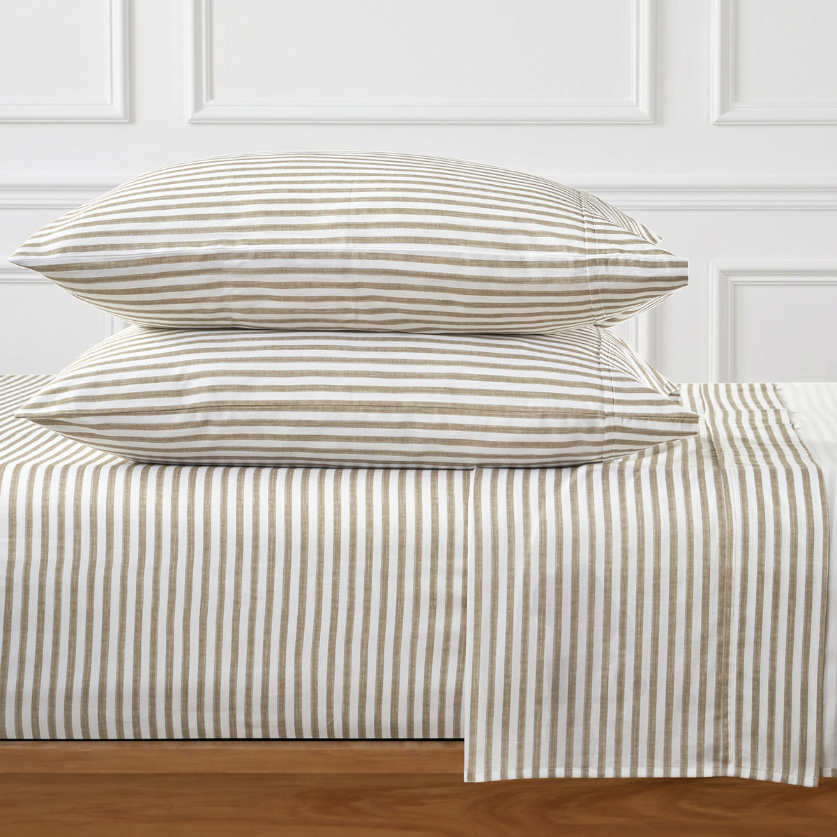 Martha Stripe Cotton Sateen Sheet Set