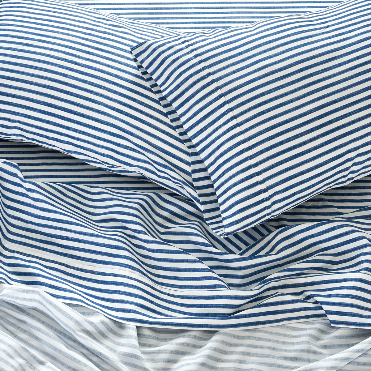 Martha Stripe Cotton Sateen Pillowcase Set