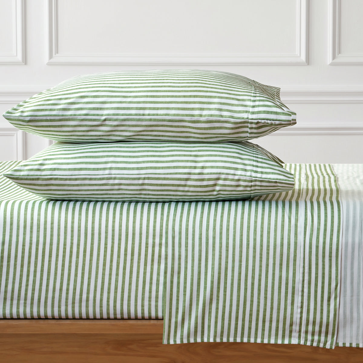 Martha Stripe Cotton Sateen Sheet Set
